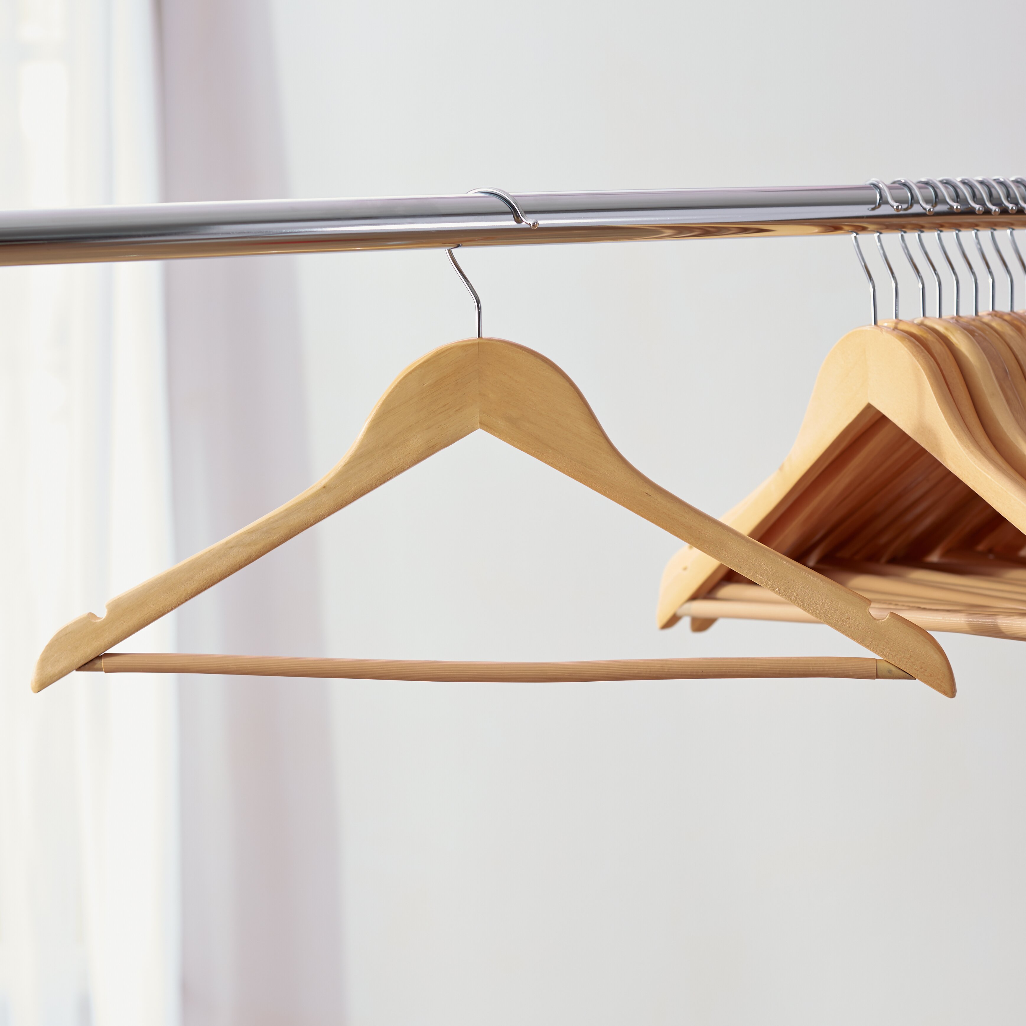 Wayfair Basics Wayfair Basics Non-Slip Wooden Hanger Set & Reviews ...