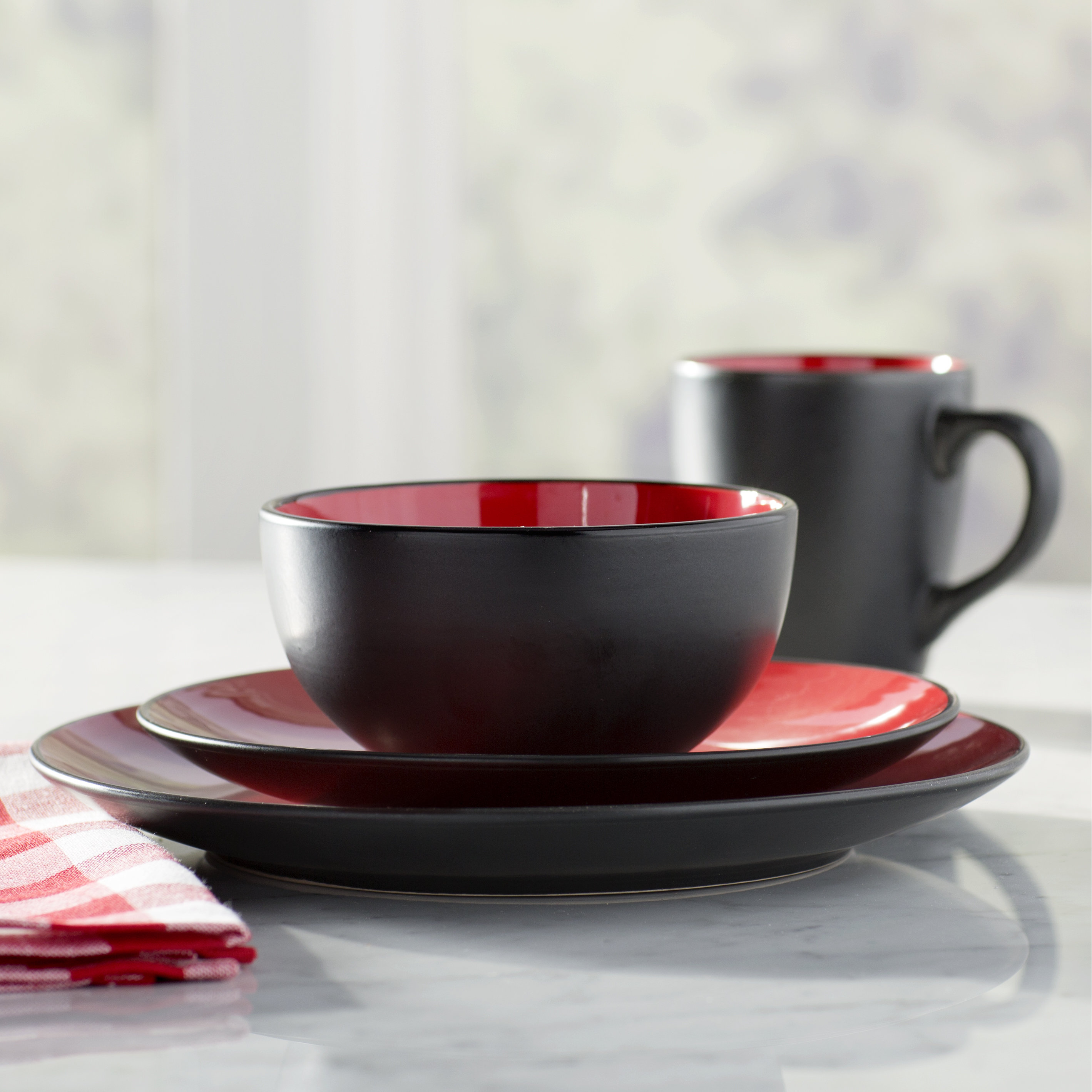 Wayfair Basics Wayfair Basics 16 Piece Dinnerware Set & Reviews | Wayfair