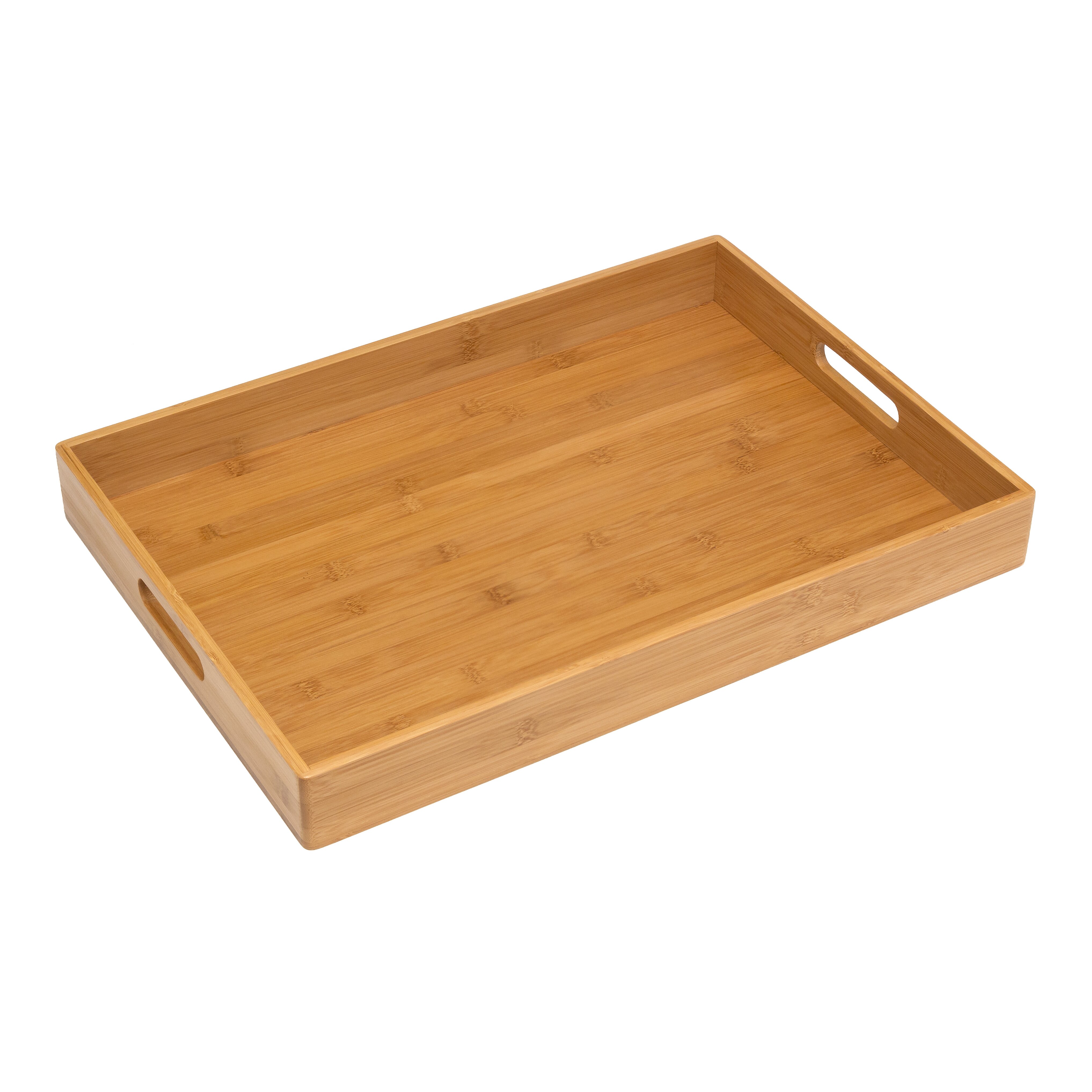 Wayfair Basics Wayfair Basics Rectangular Bamboo Serving Tray & Reviews ...