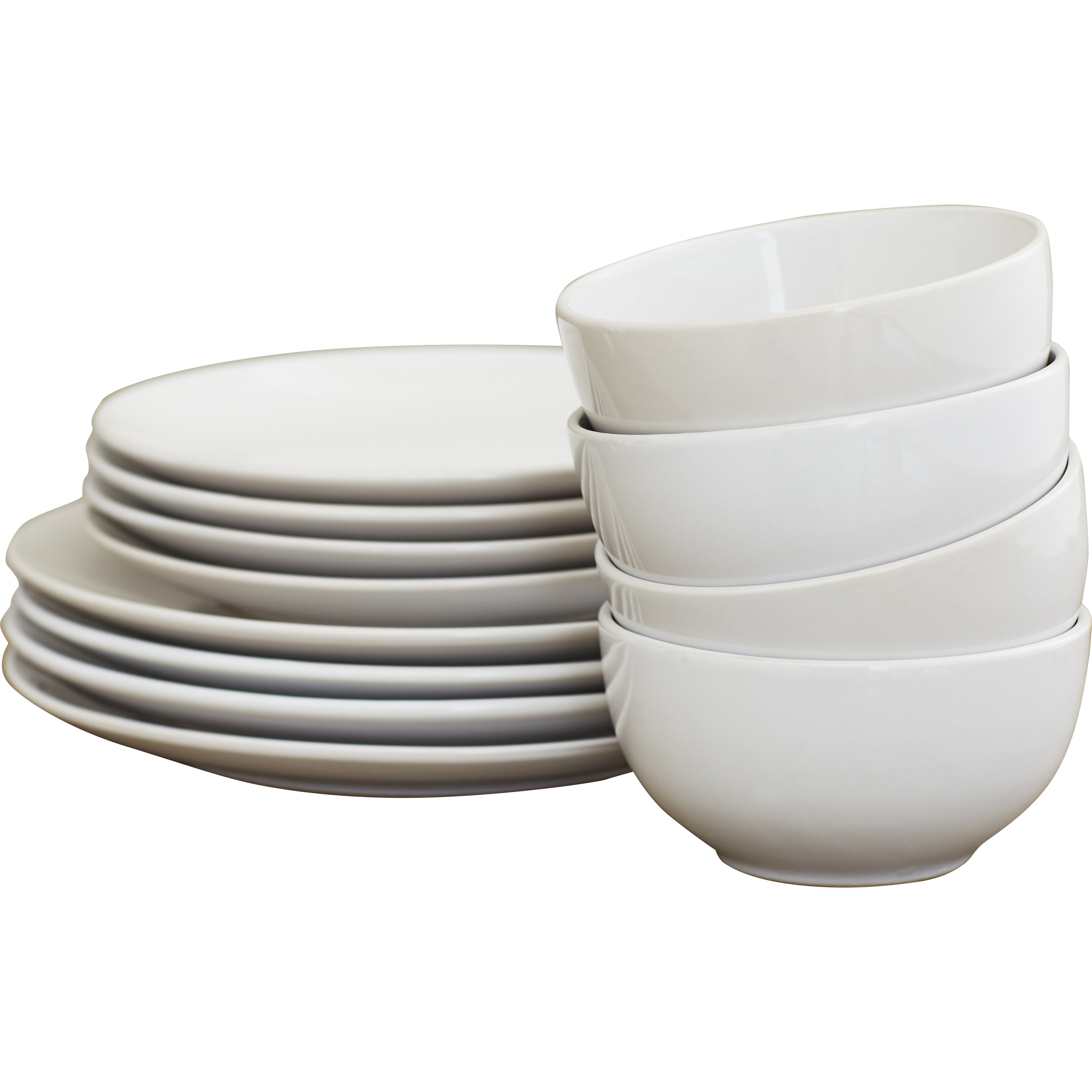 Wayfair Basics Wayfair Basics Bistro 12 Piece Dinnerware Set & Reviews ...