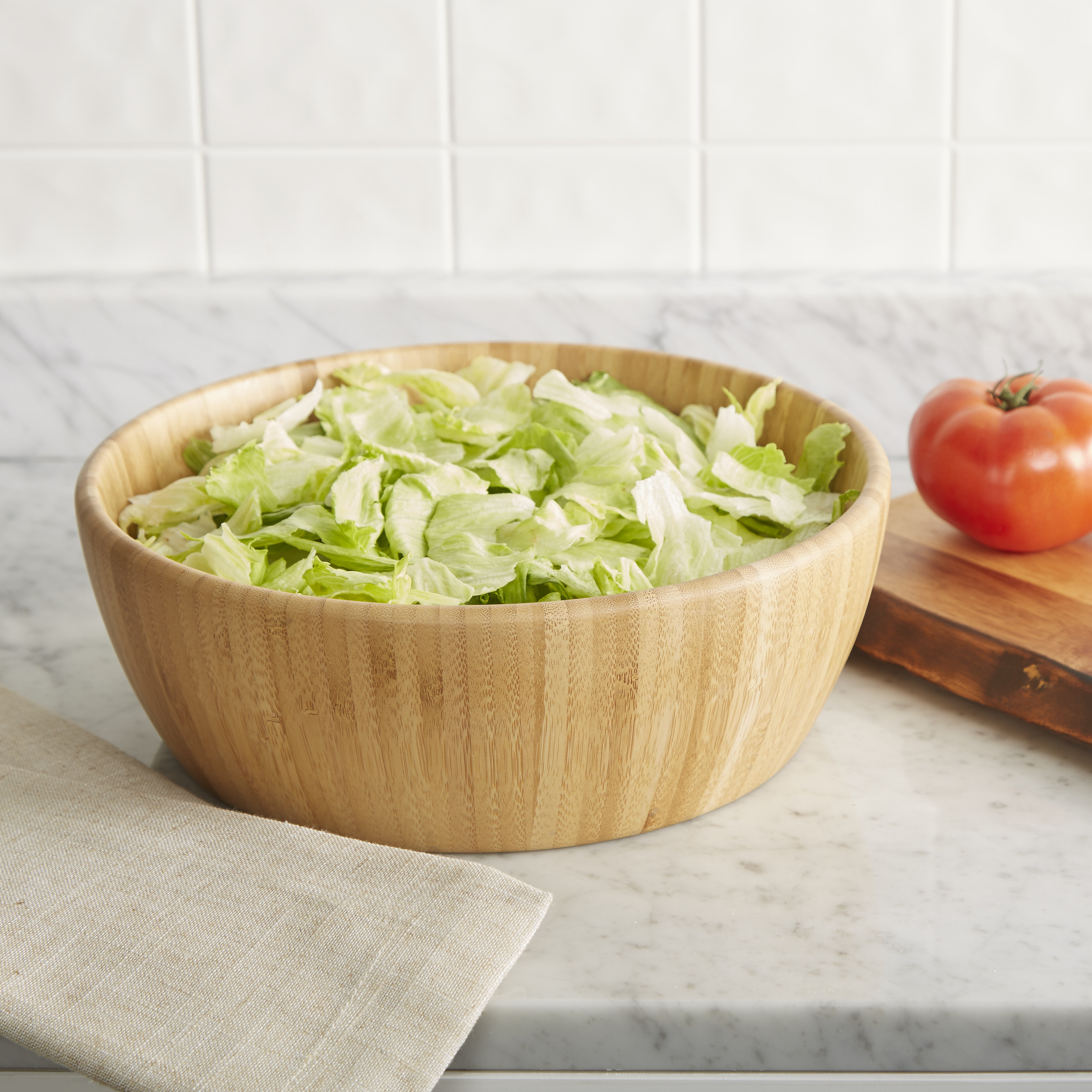 Wayfair Basics Wayfair Basics Round Bamboo Salad Bowl & Reviews Wayfair