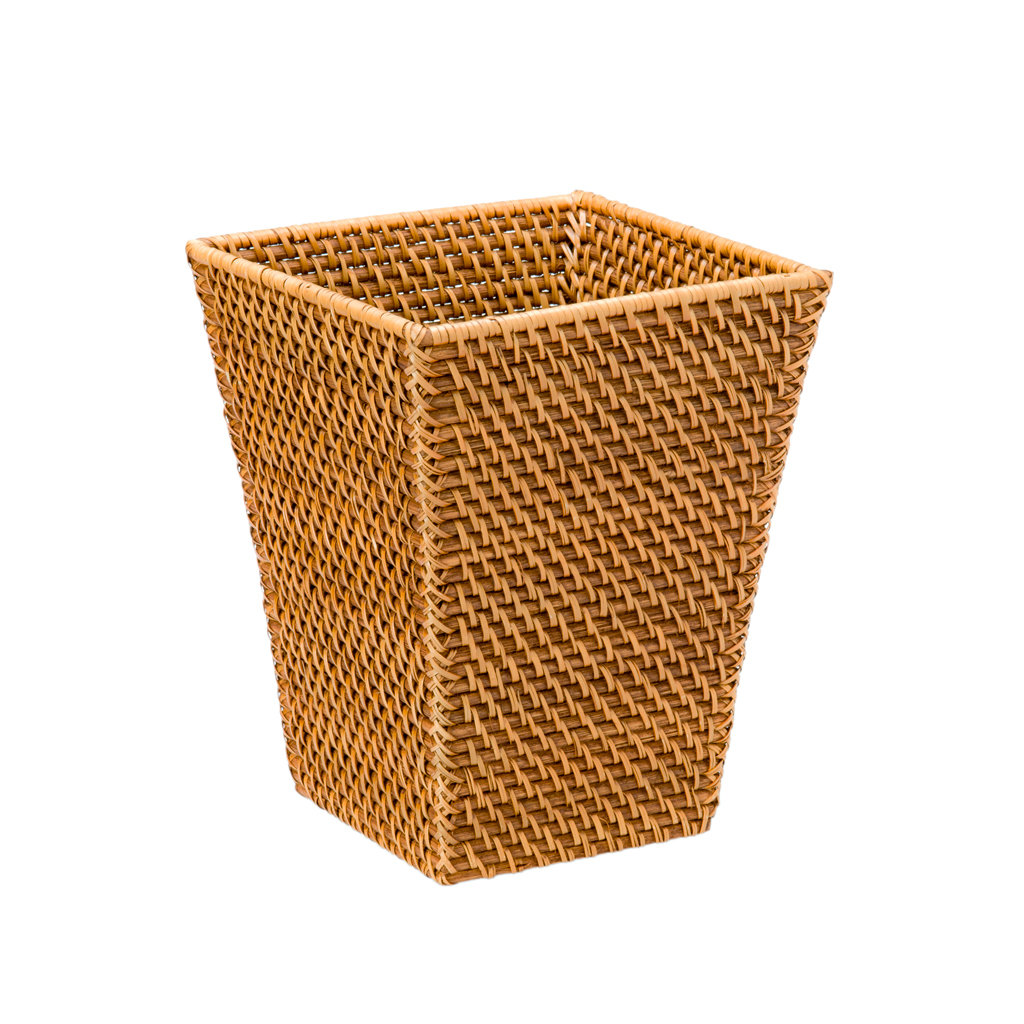 Kouboo Square Rattan Waste Basket & Reviews Wayfair