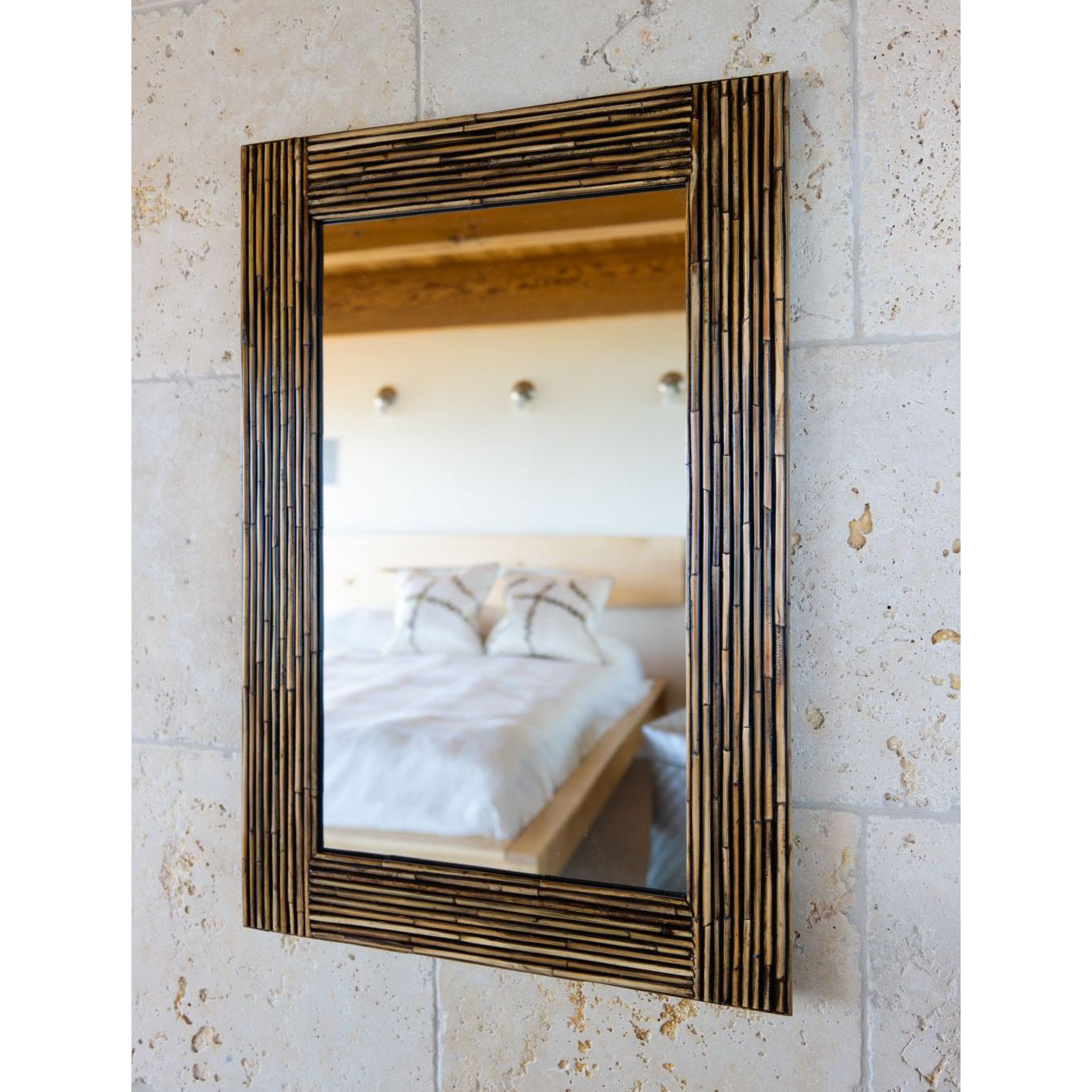 Kouboo Rattan Wall Mirror & Reviews Wayfair