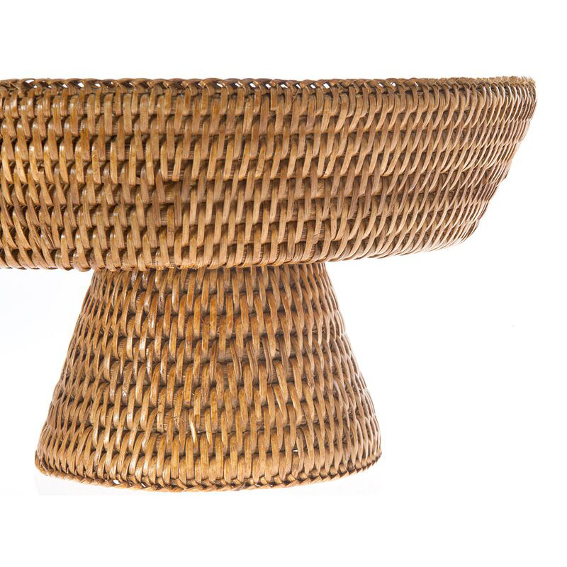 Kouboo La Jolla Pedestal Rattan Fruit Bowl & Reviews Wayfair