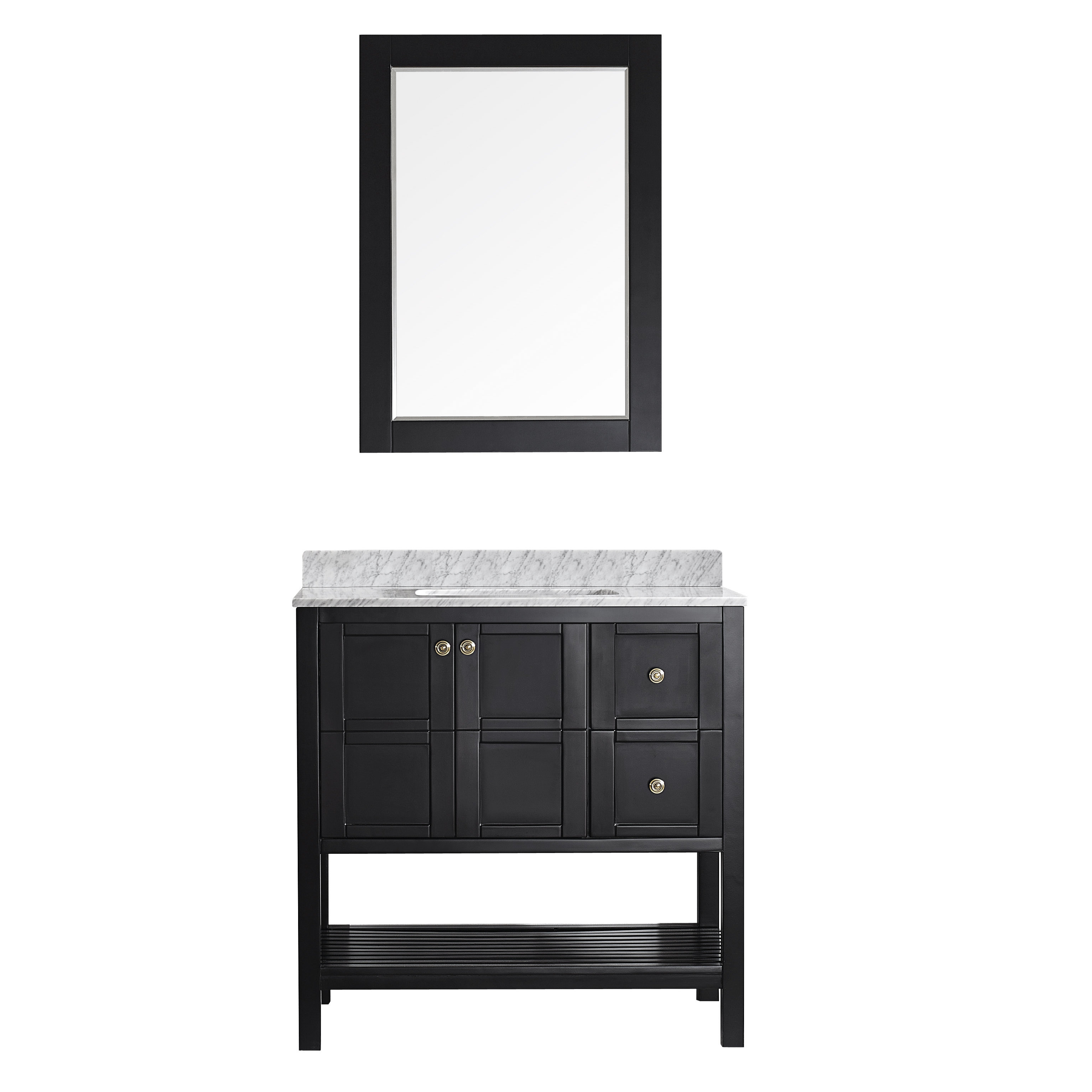 Vinnova Florence 36" Single Vanity Set with Mirror & Reviews Wayfair