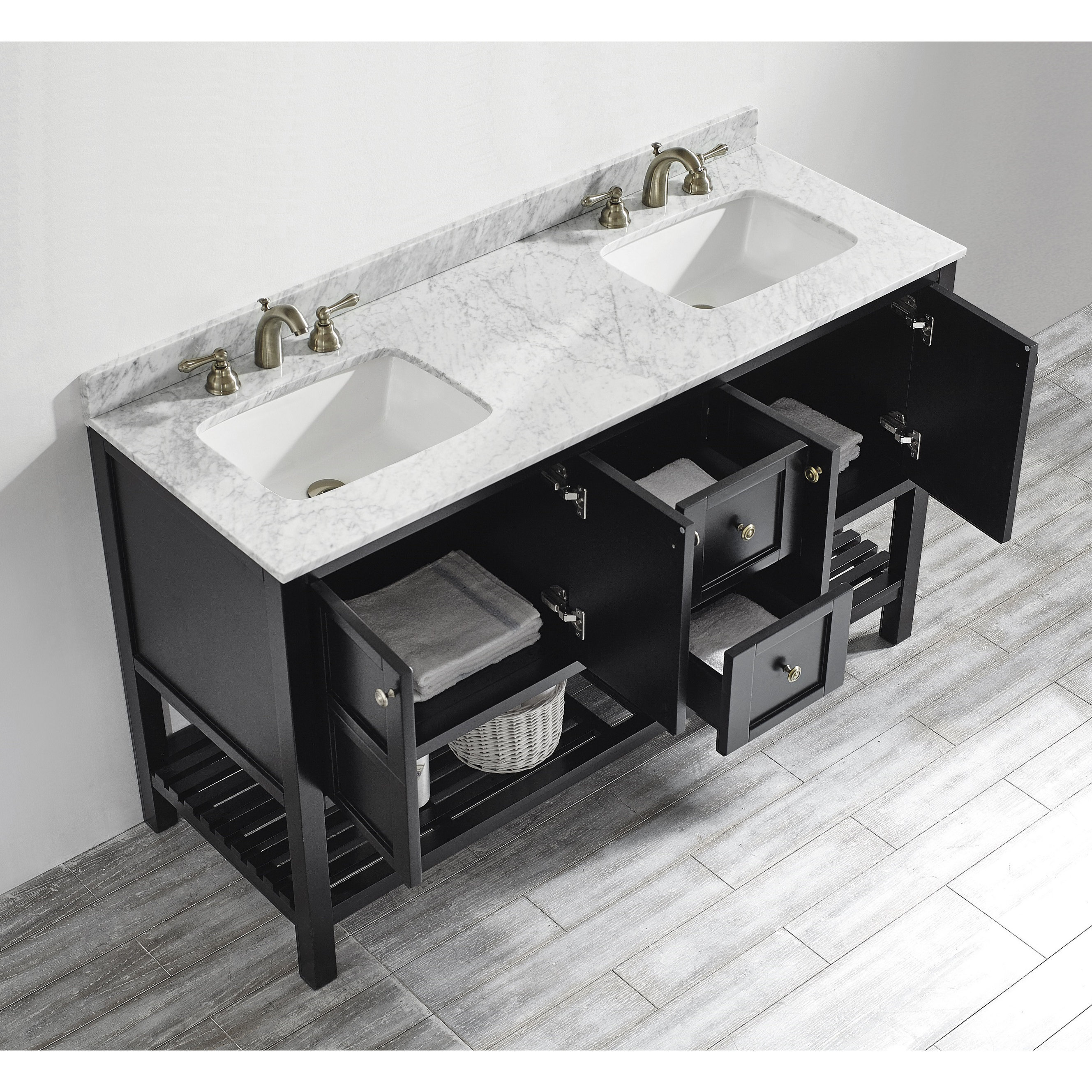 Vinnova Florence 60" Double Bathroom Vanity Set & Reviews Wayfair