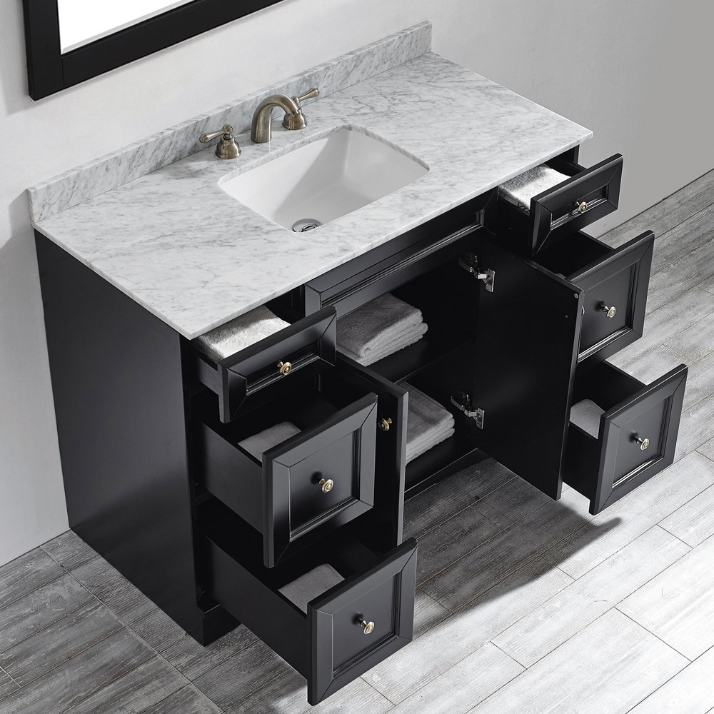 Vinnova Naples 48" Single Vanity Set with Mirror & Reviews Wayfair