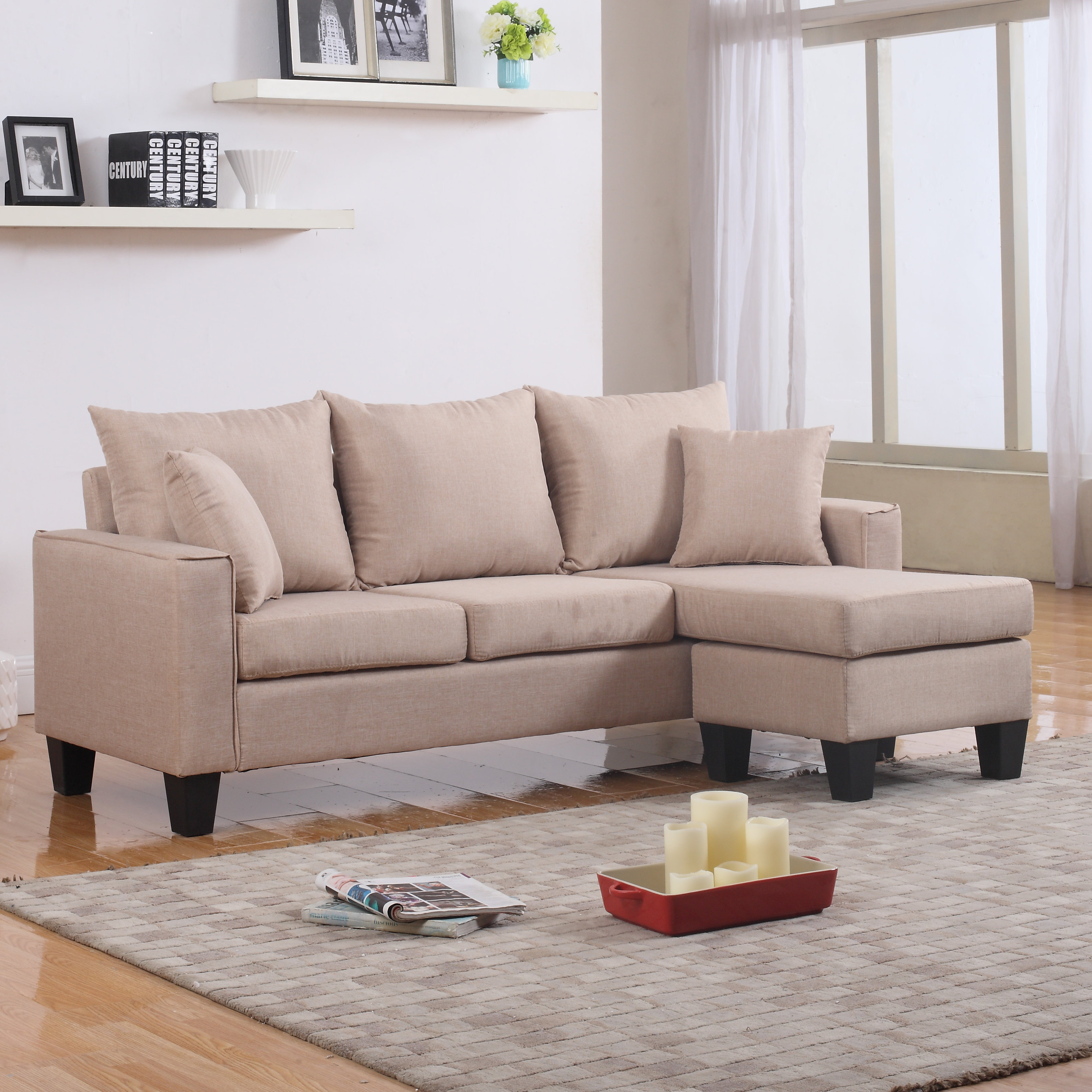 Madison Home USA Reversible Chaise Sectional & Reviews | Wayfair