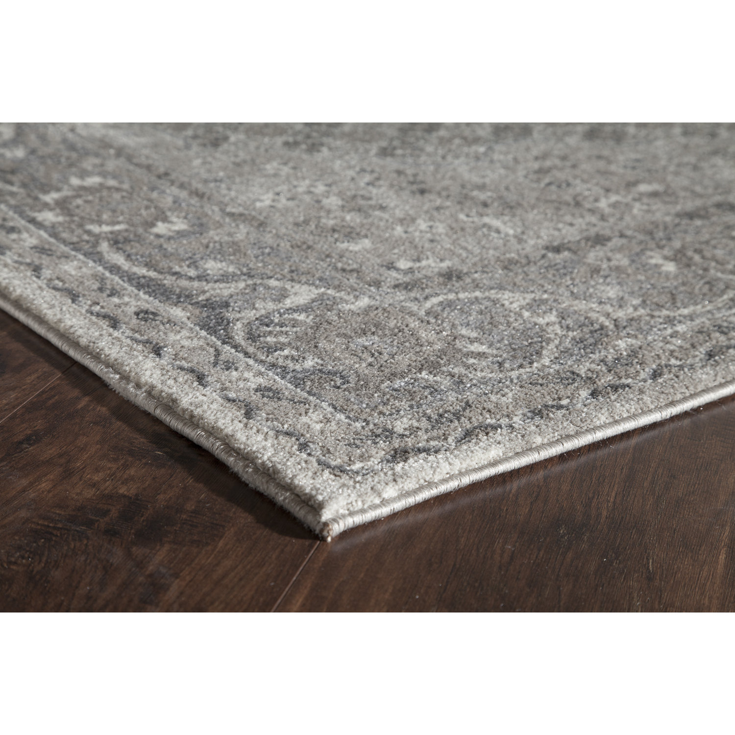 Rugs America Estelle Gray/Ivory Area Rug Wayfair