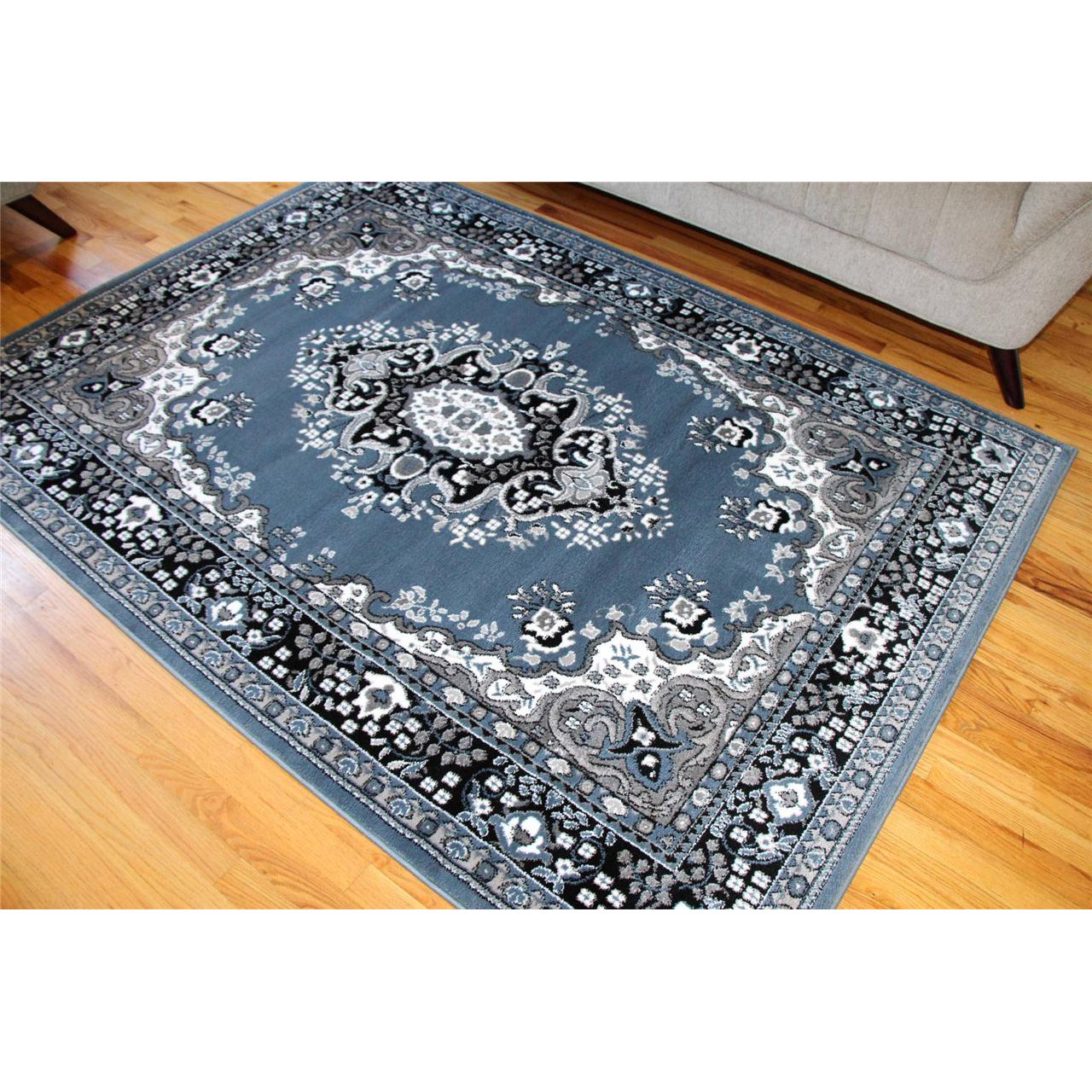 Persianrugs Oriental Country Blue Isfahan Area Rug & Reviews Wayfair