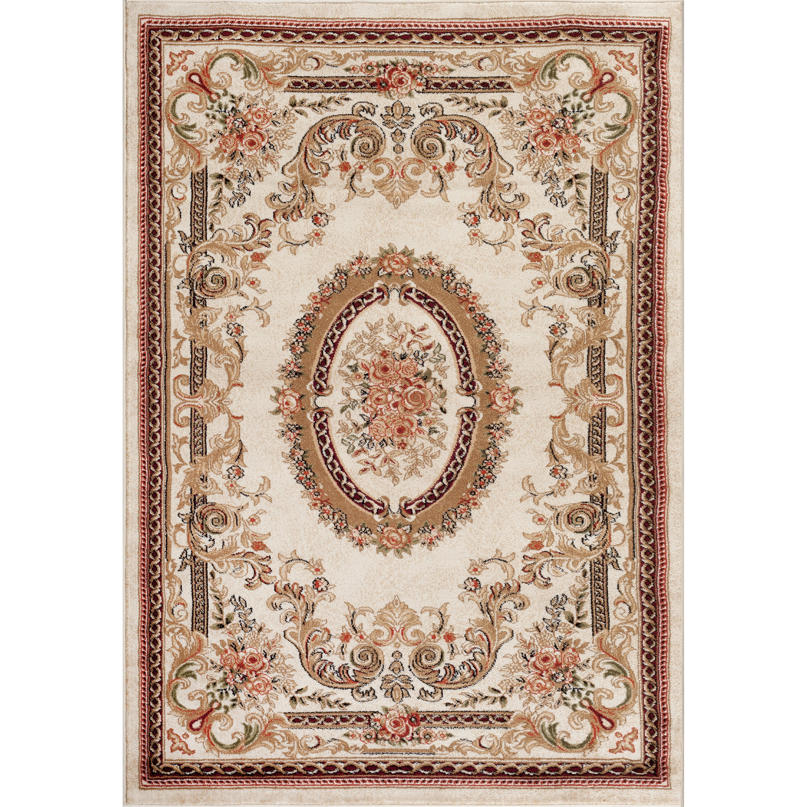 Persianrugs Tobis Traditional Ivory Area Rug & Reviews Wayfair