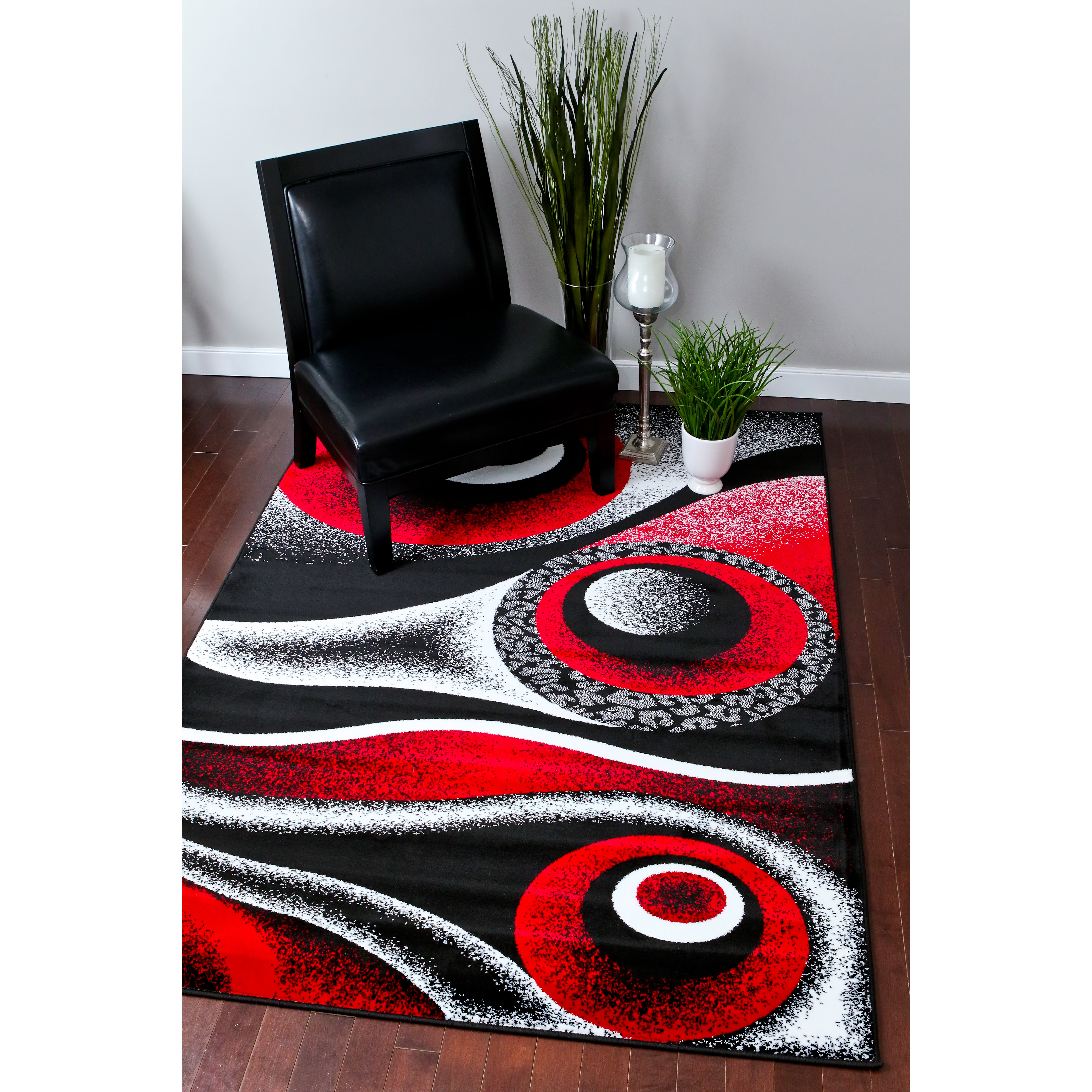 Persianrugs Abstract Red Area Rug & Reviews Wayfair