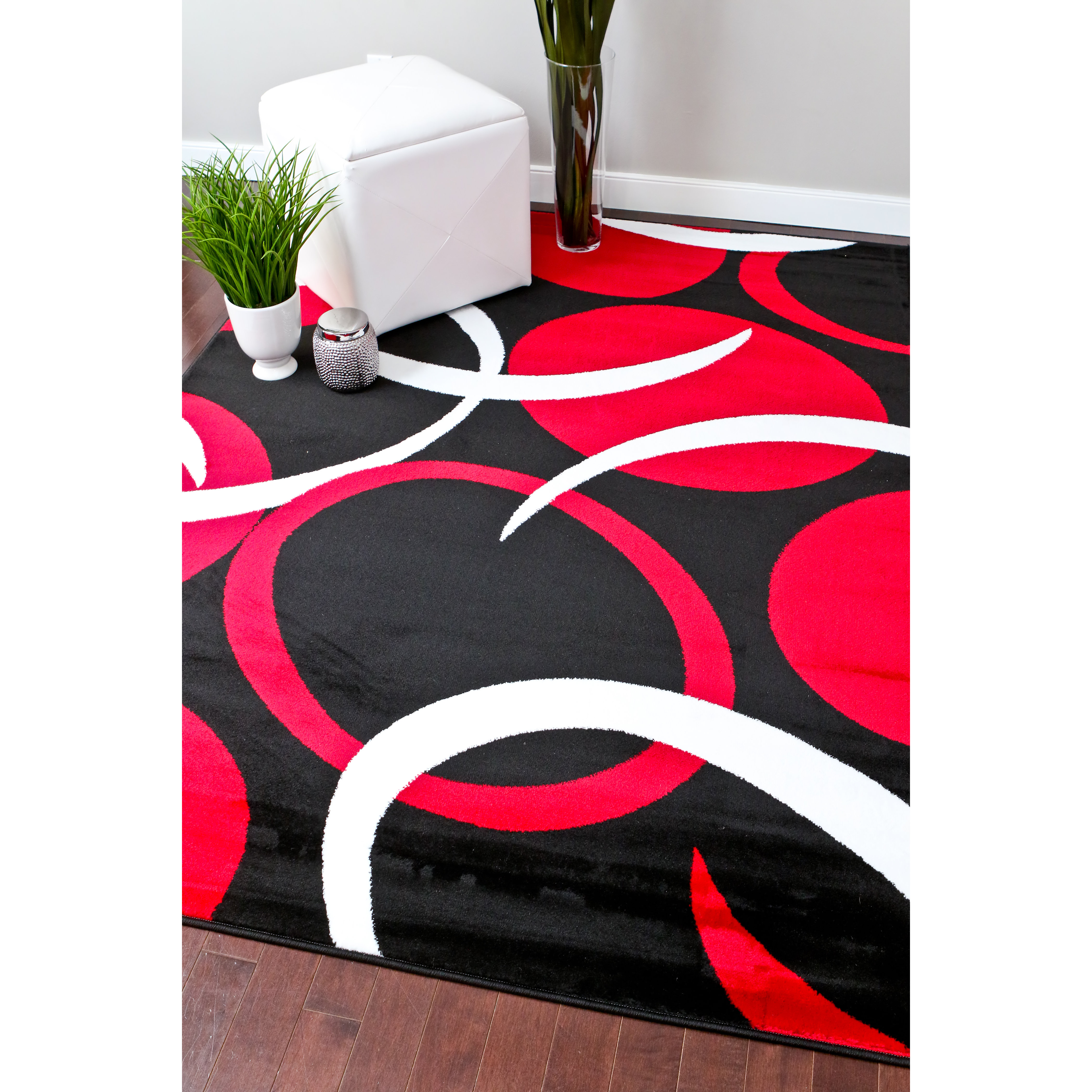Persianrugs Tobis Modern Red Area Rug & Reviews Wayfair