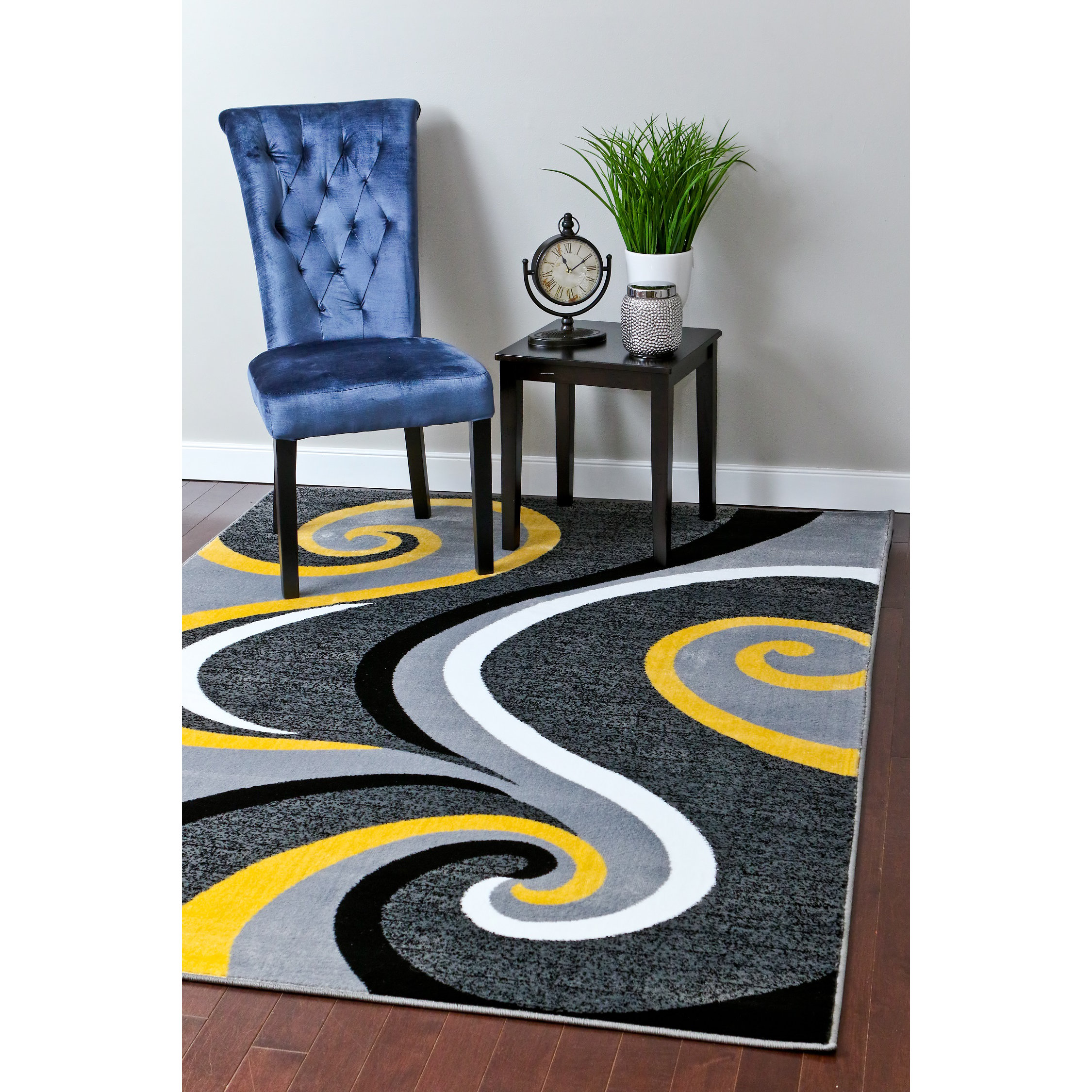 Persianrugs Modern Yellow Area Rug & Reviews Wayfair