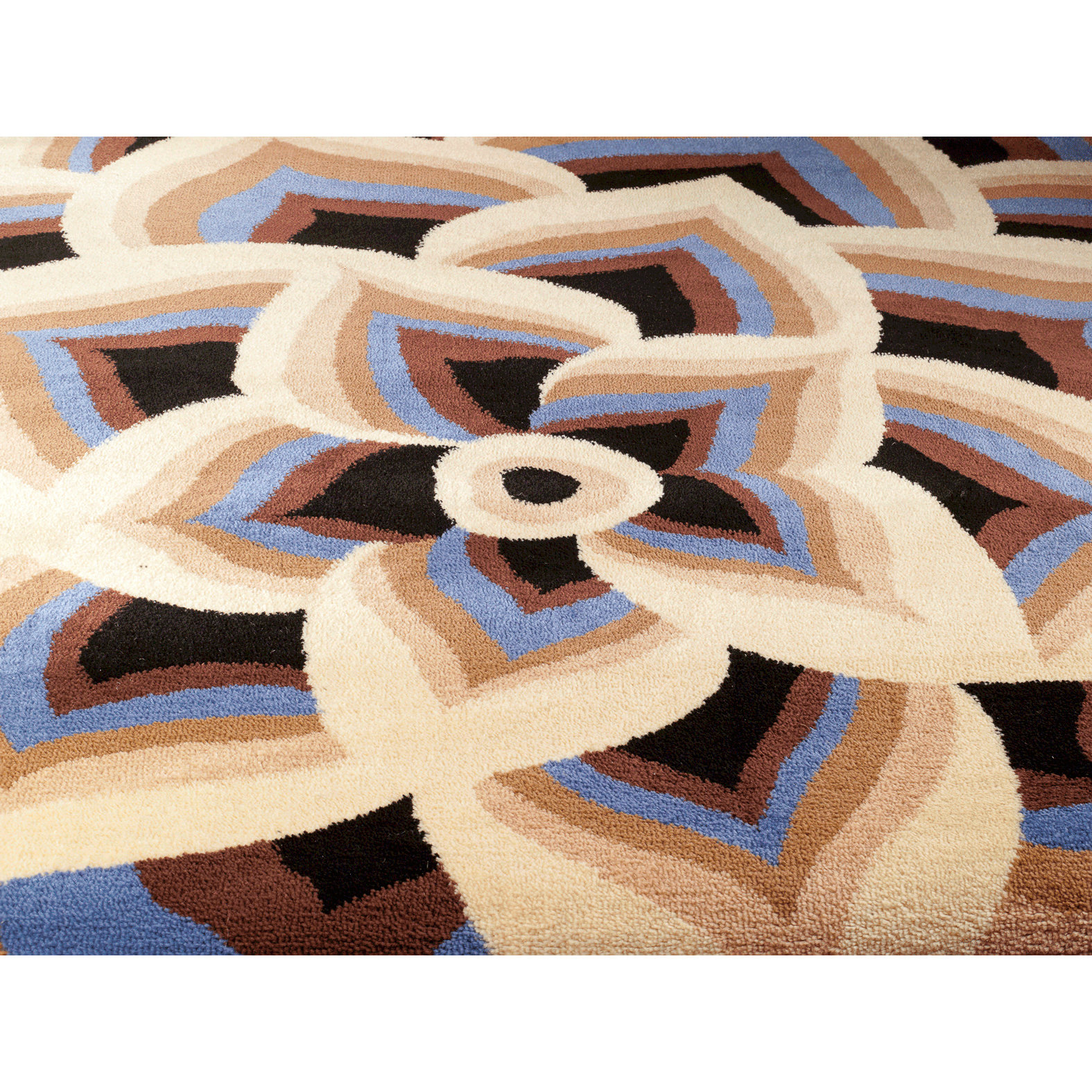 Persianrugs Modern Blue Floral Area Rug & Reviews Wayfair