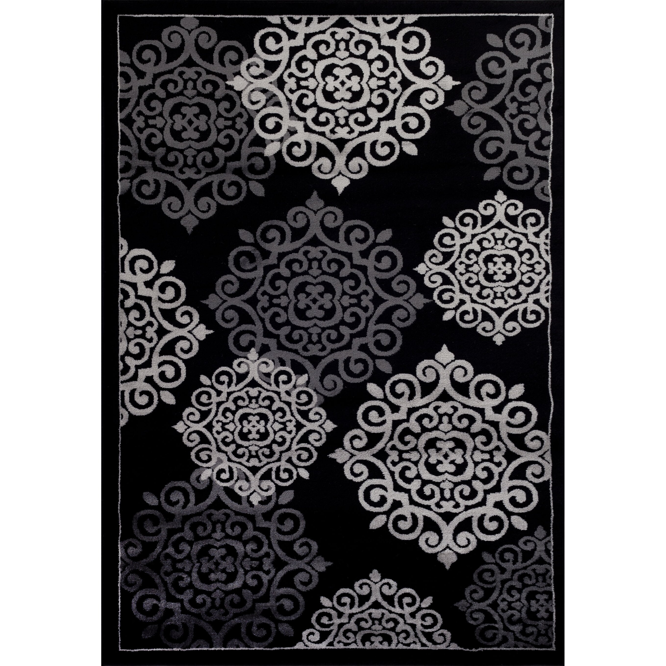 Persian Rugs Modern Black Area Rug Reviews Wayfair   Persian Rugs Modern Black Area Rug 