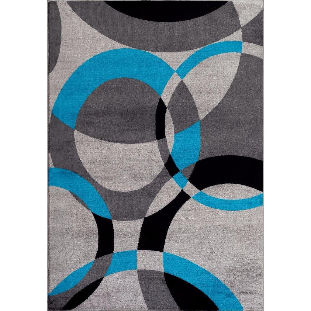 Persianrugs Tobis Abstract Turquoise Area Rug & Reviews Wayfair