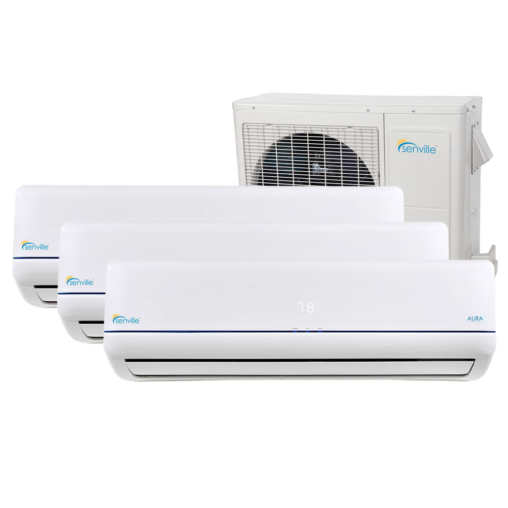Senville Aura Tri Zone 36000 BTU Energy Star Air Conditioner with Remote Wayfair