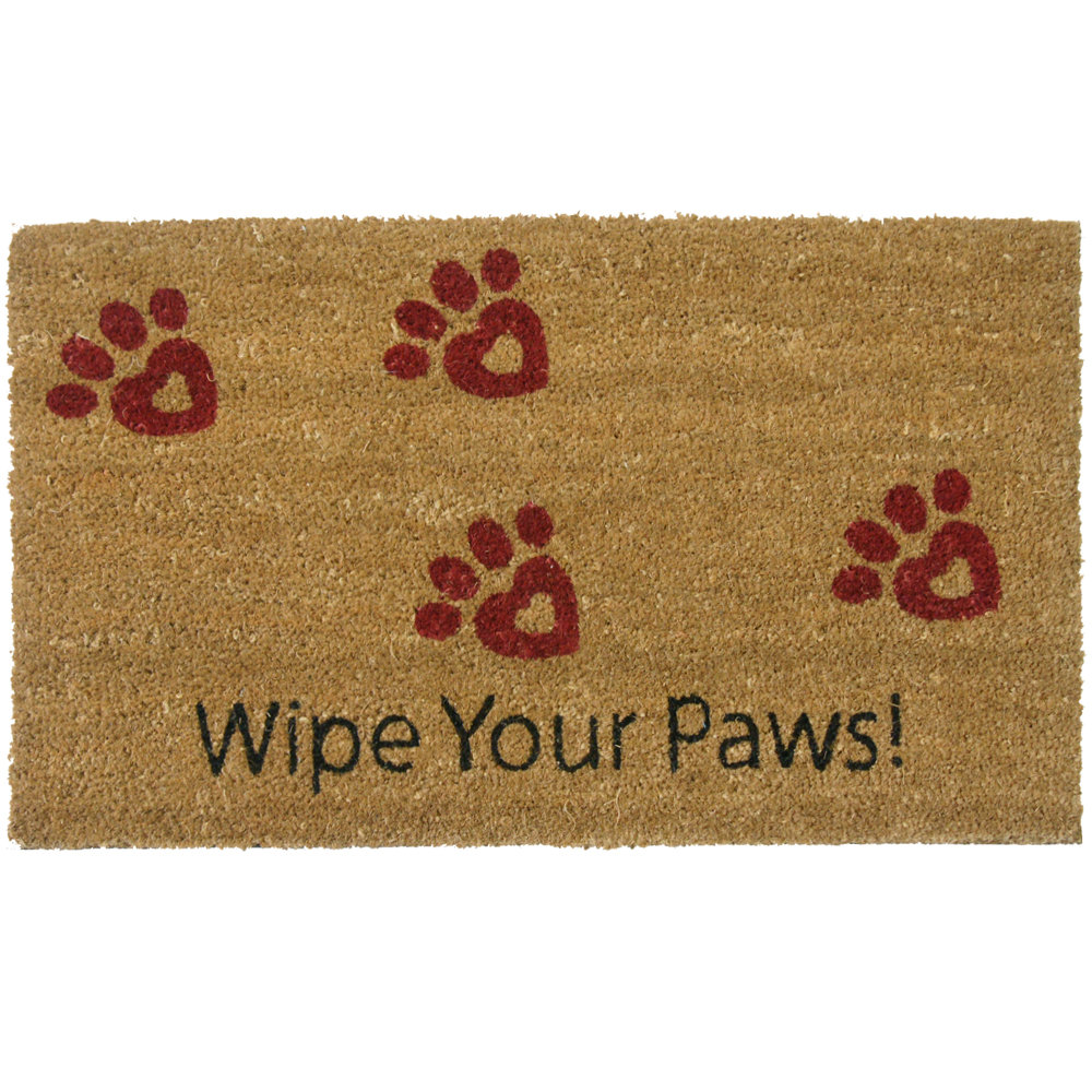 RubberCal, Inc. Wipe Your Paws! Animal Doormat & Reviews Wayfair