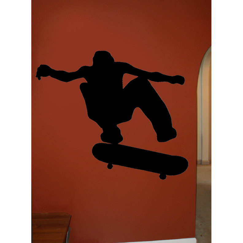 Wallhogs Skateboard Silhouette I Cutout Wall Decal Reviews Wayfair ca