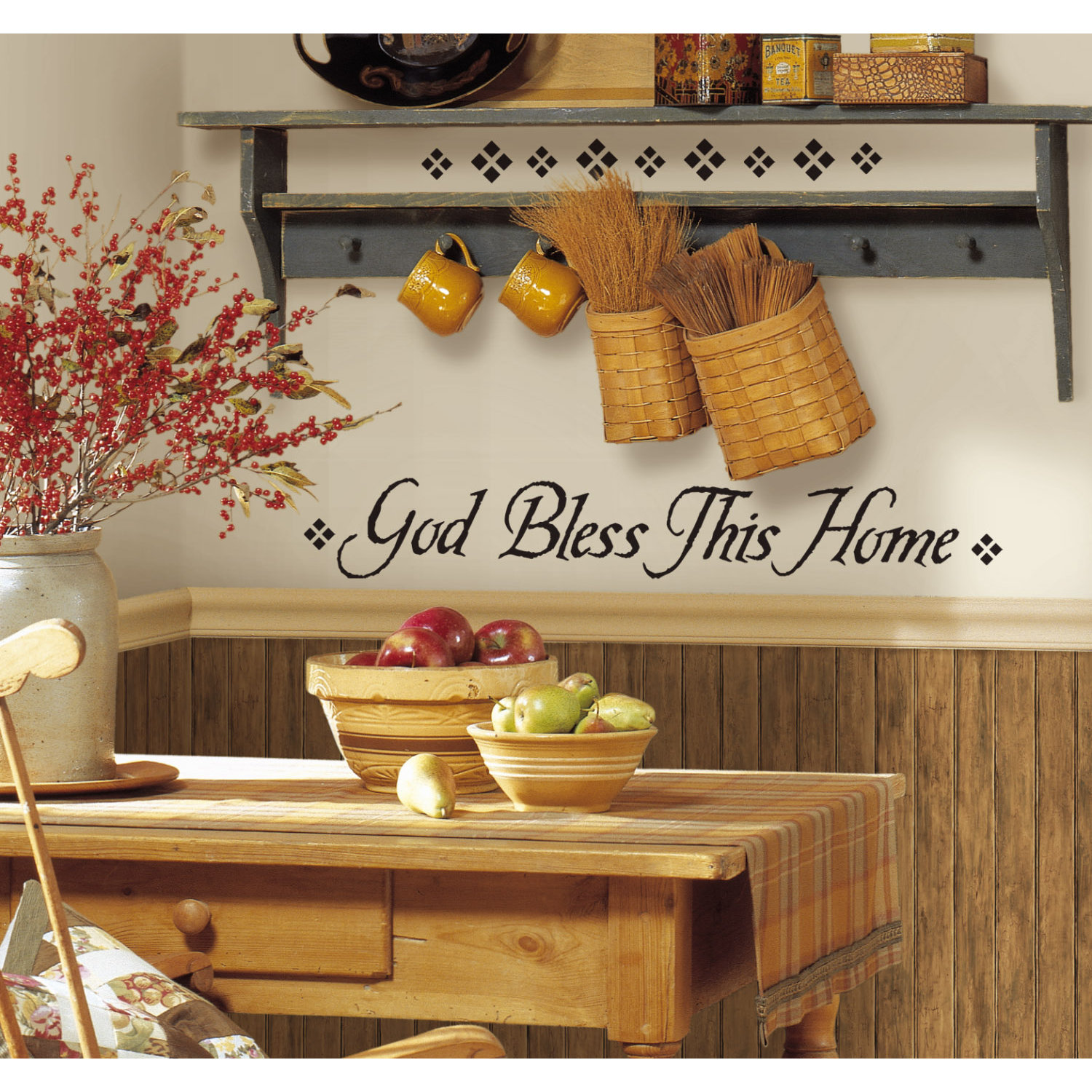 Wallhogs God Bless This Home Quote Wall Decal Wayfair