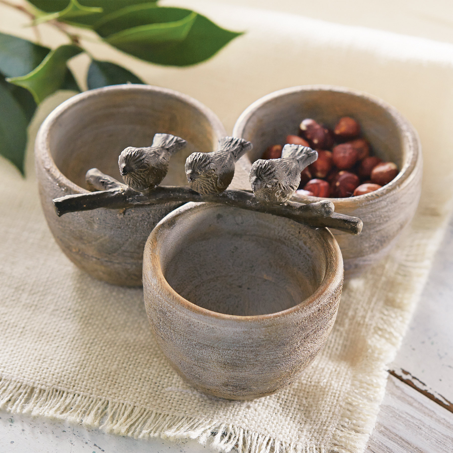 Mud Pie™ Bird Triple Dip Serving Bowl & Reviews Wayfair