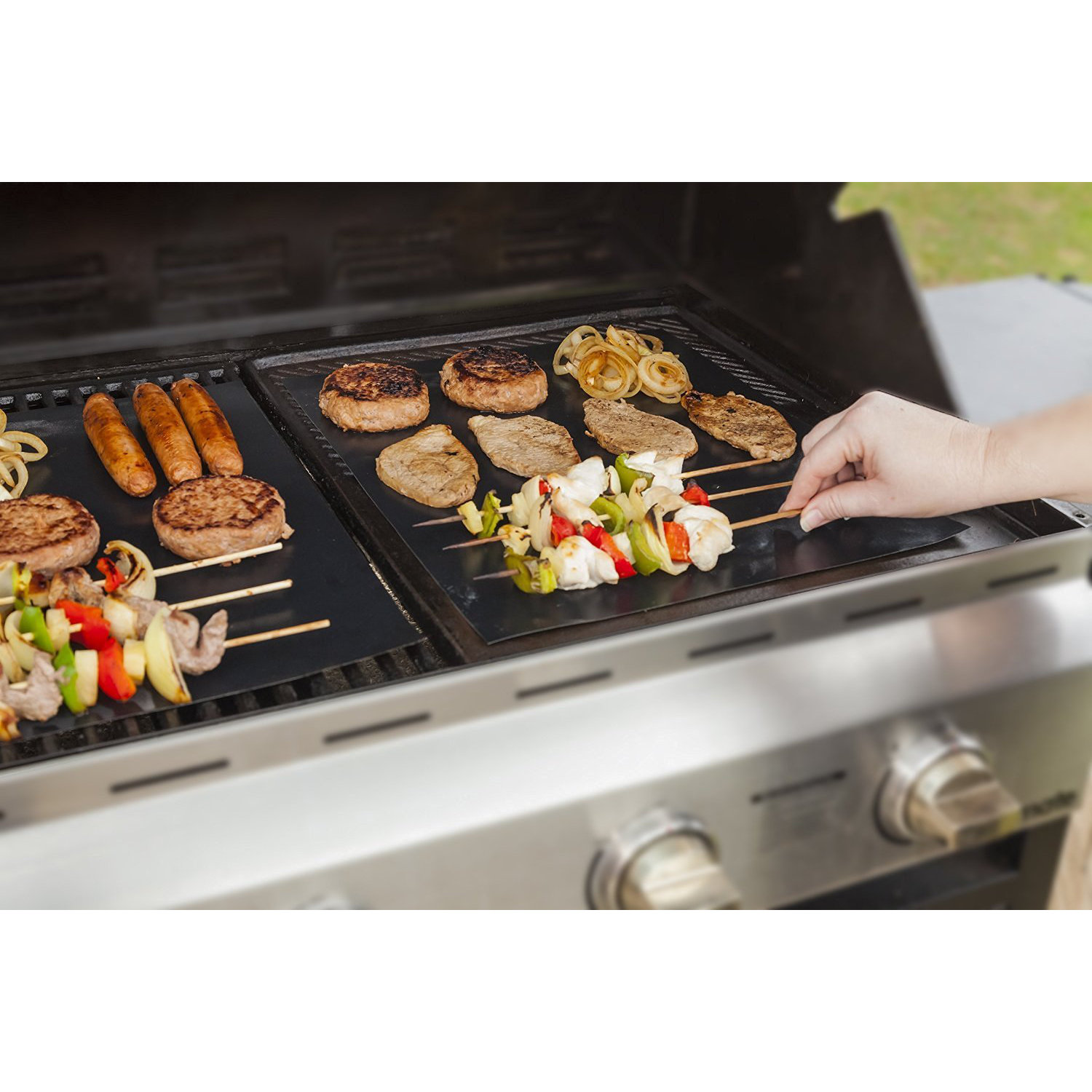 Imperial Home Reusable NonStick BBQ Grill Mat & Reviews Wayfair
