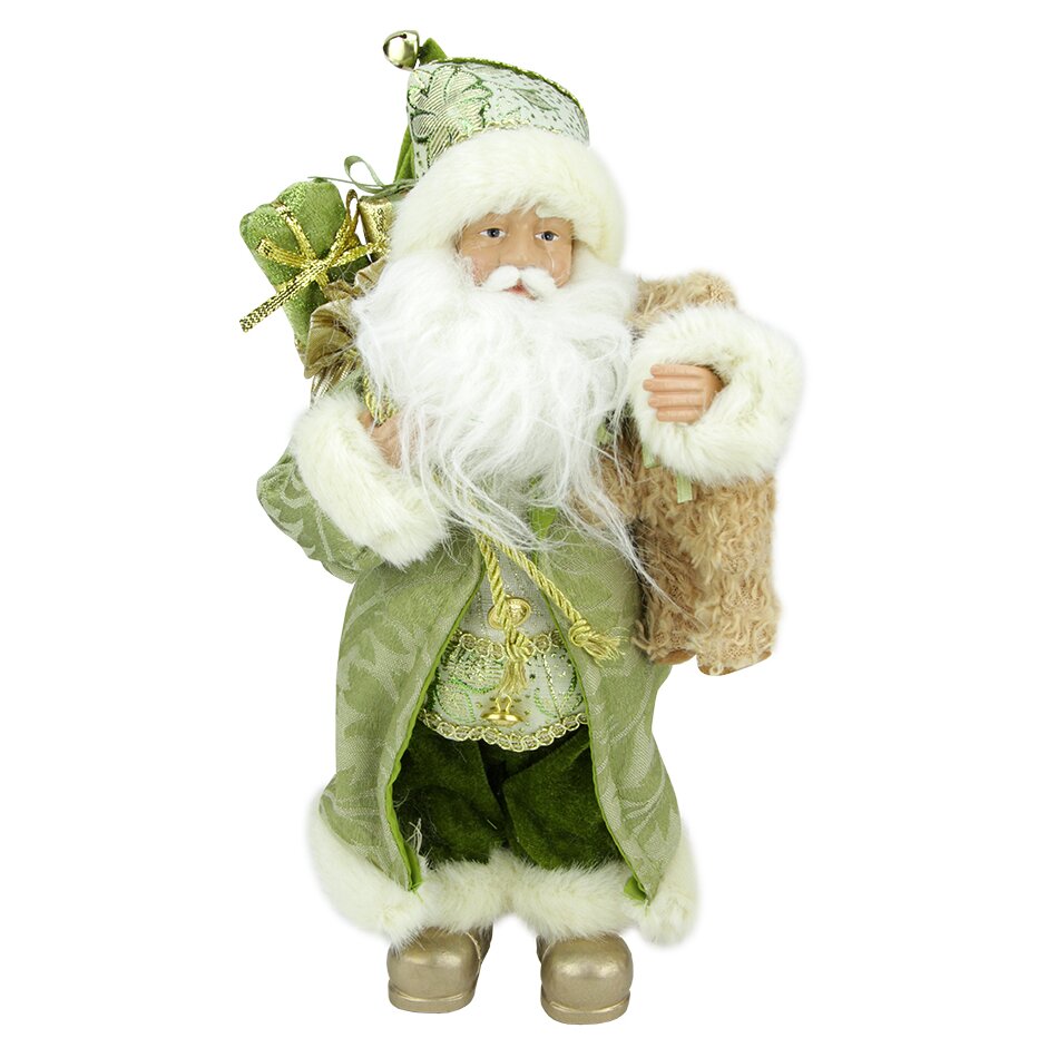 Northlight St. Patrick's Irish Standing Santa Claus Christmas Figure ...