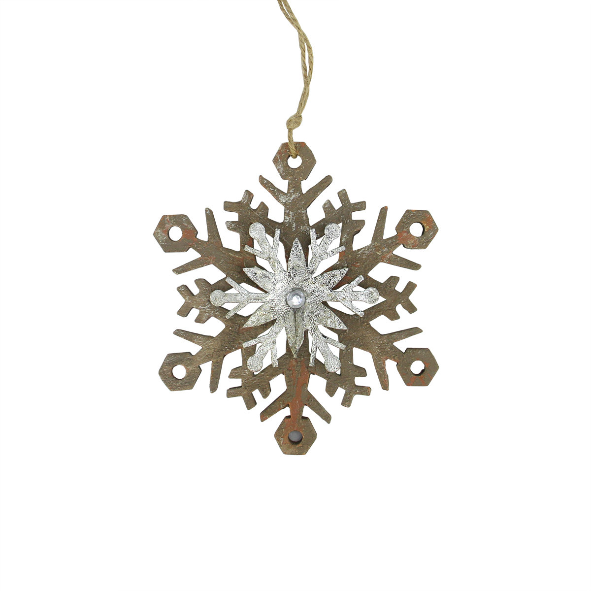 northlight country rustic snowflake christmas ornament northlight country rustic snowflake christmas ornament