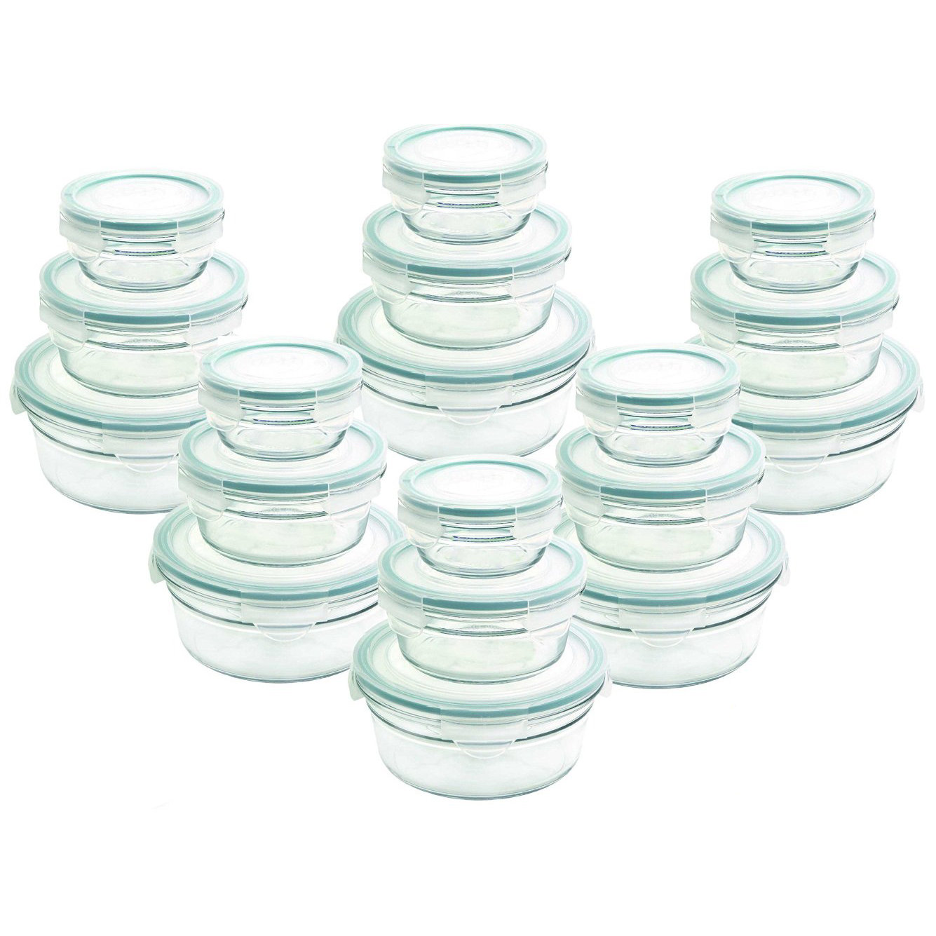 Glasslock 36Piece Round Food Storage Container Set & Reviews Wayfair