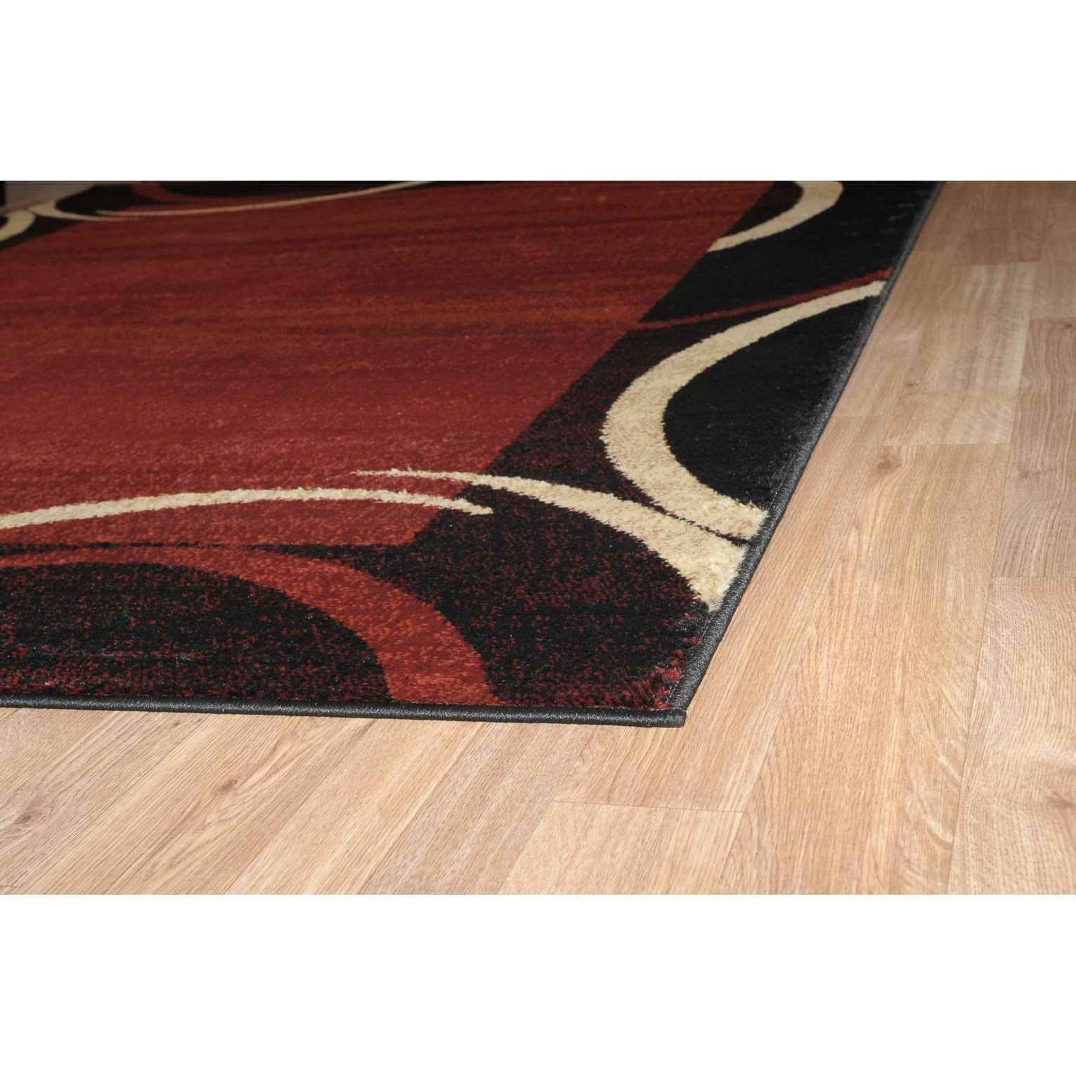 Rugnur Pasha Maxy Home Contemporary Arches French Border Red/Black Area