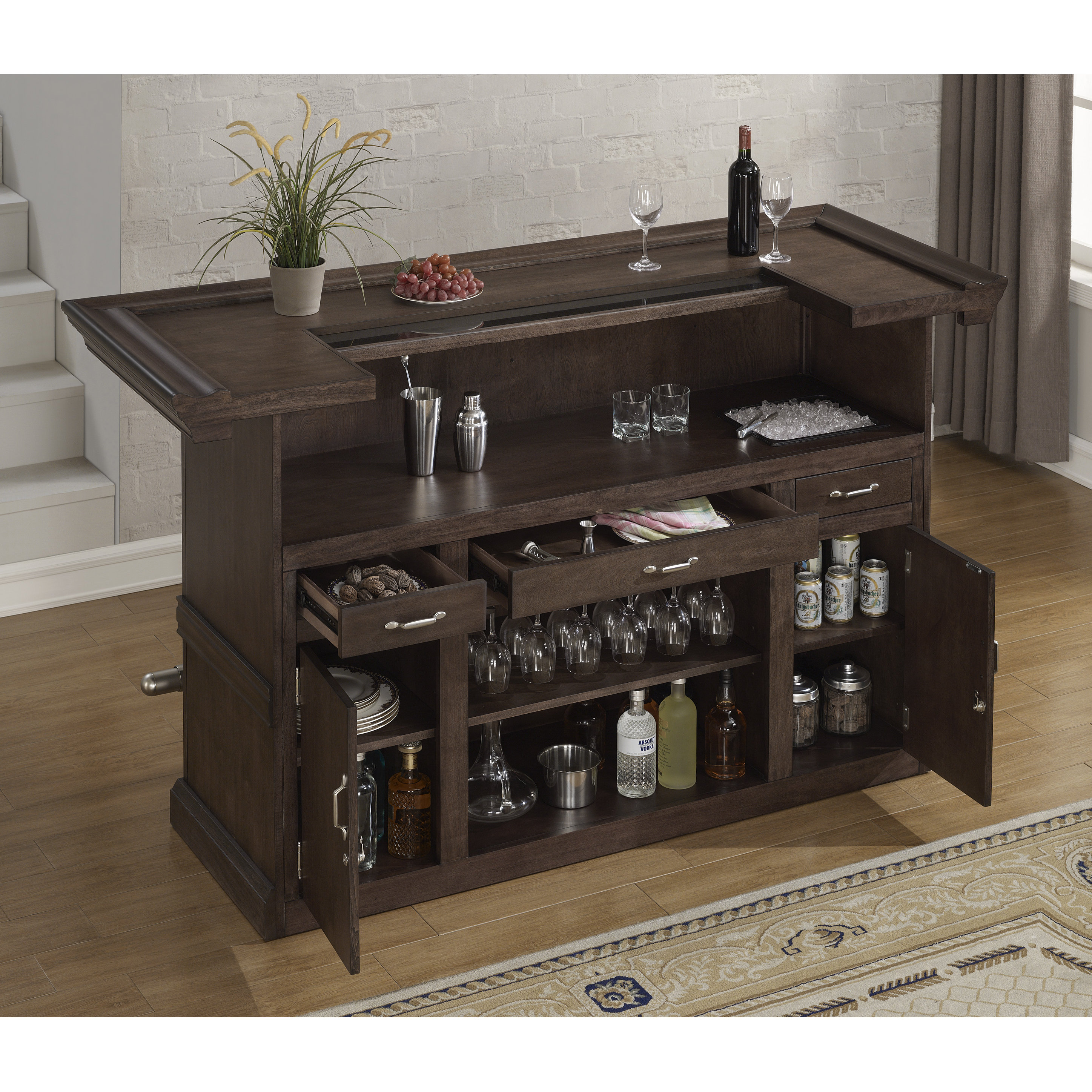 Darby Home Co Monmouth Bar with Wine Storage & Reviews Wayfair