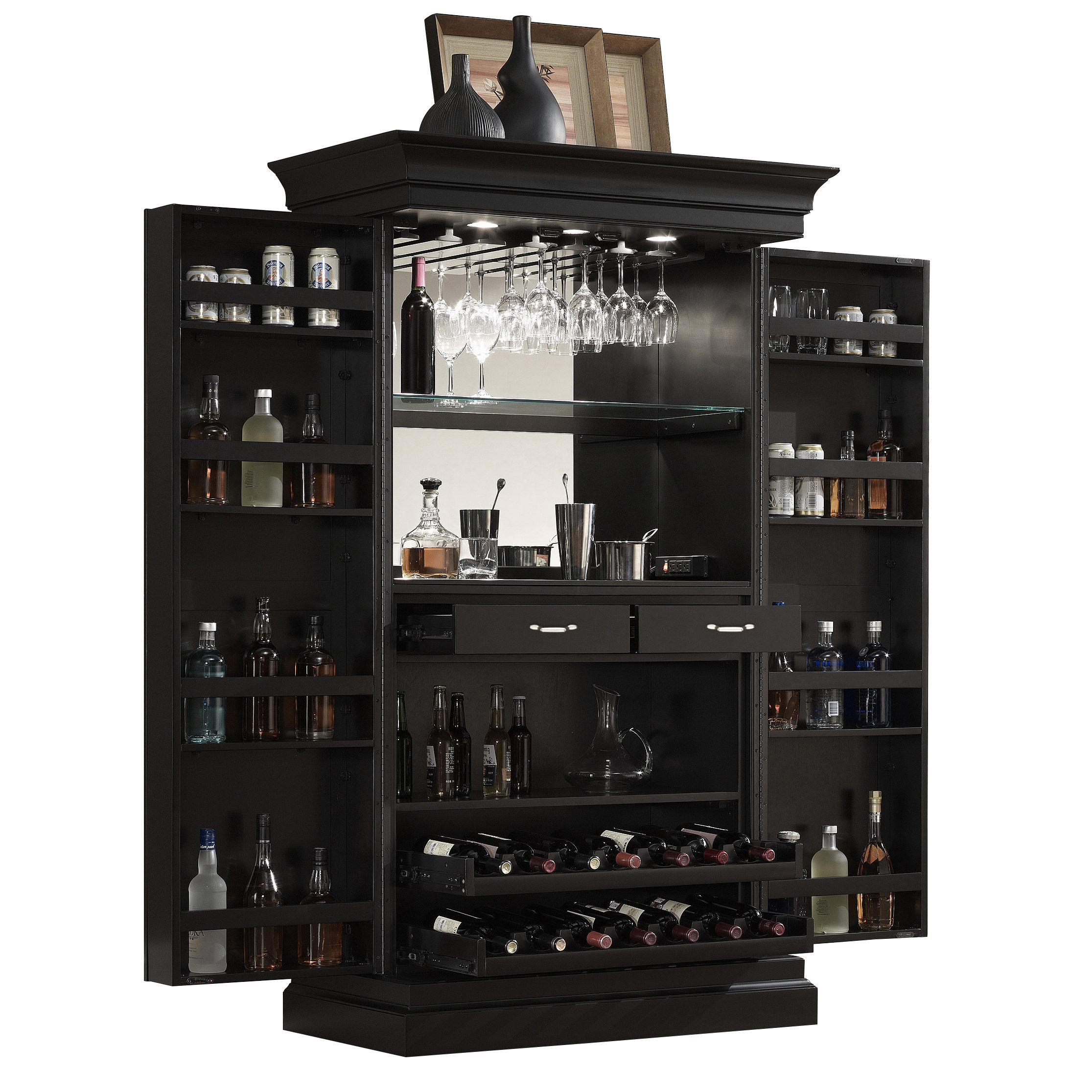 Darby Home Co Arsenault Bar with Wine Storage & Reviews Wayfair