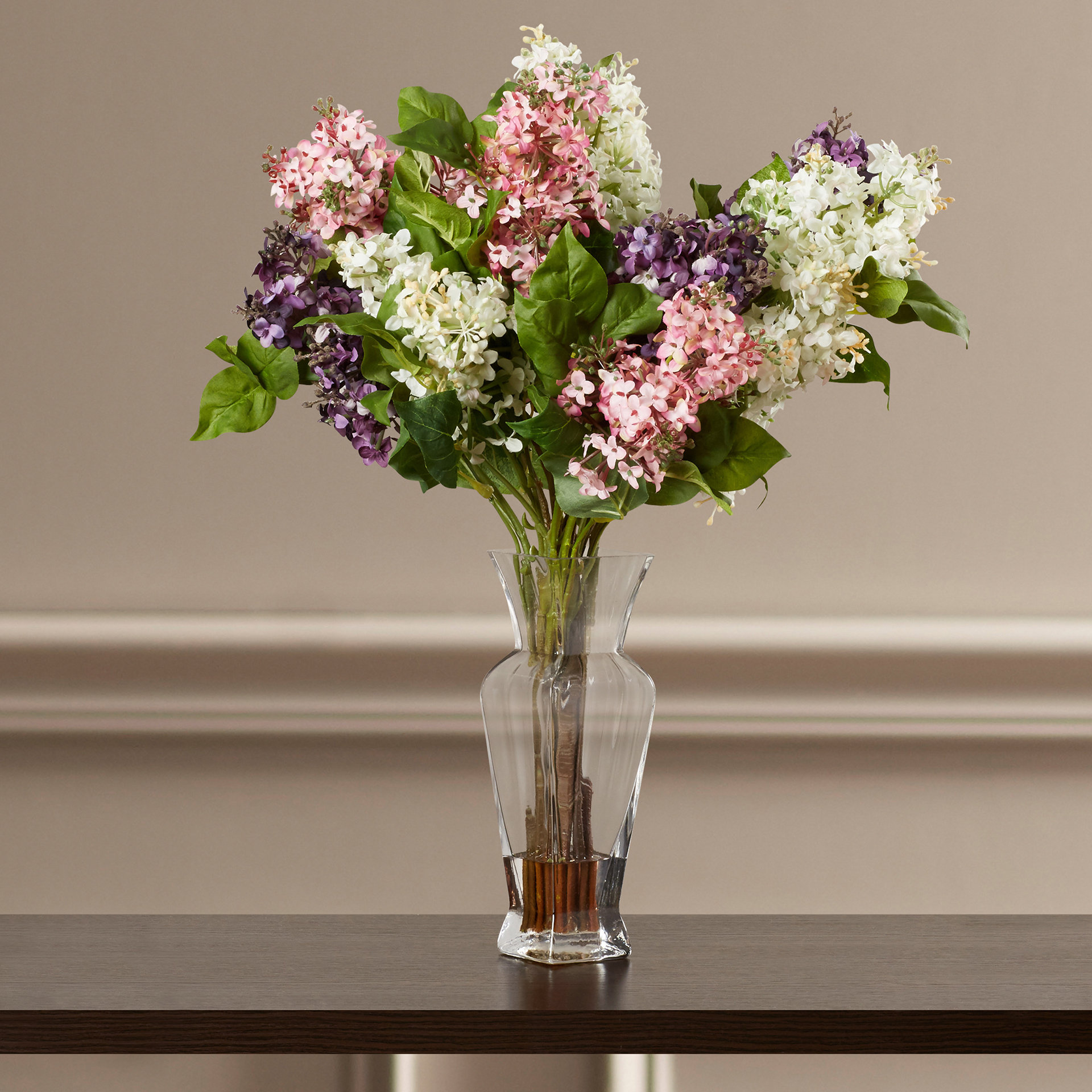 Darby Home Co Glenham Lilac Silk Flower Arrangement & Reviews Wayfair