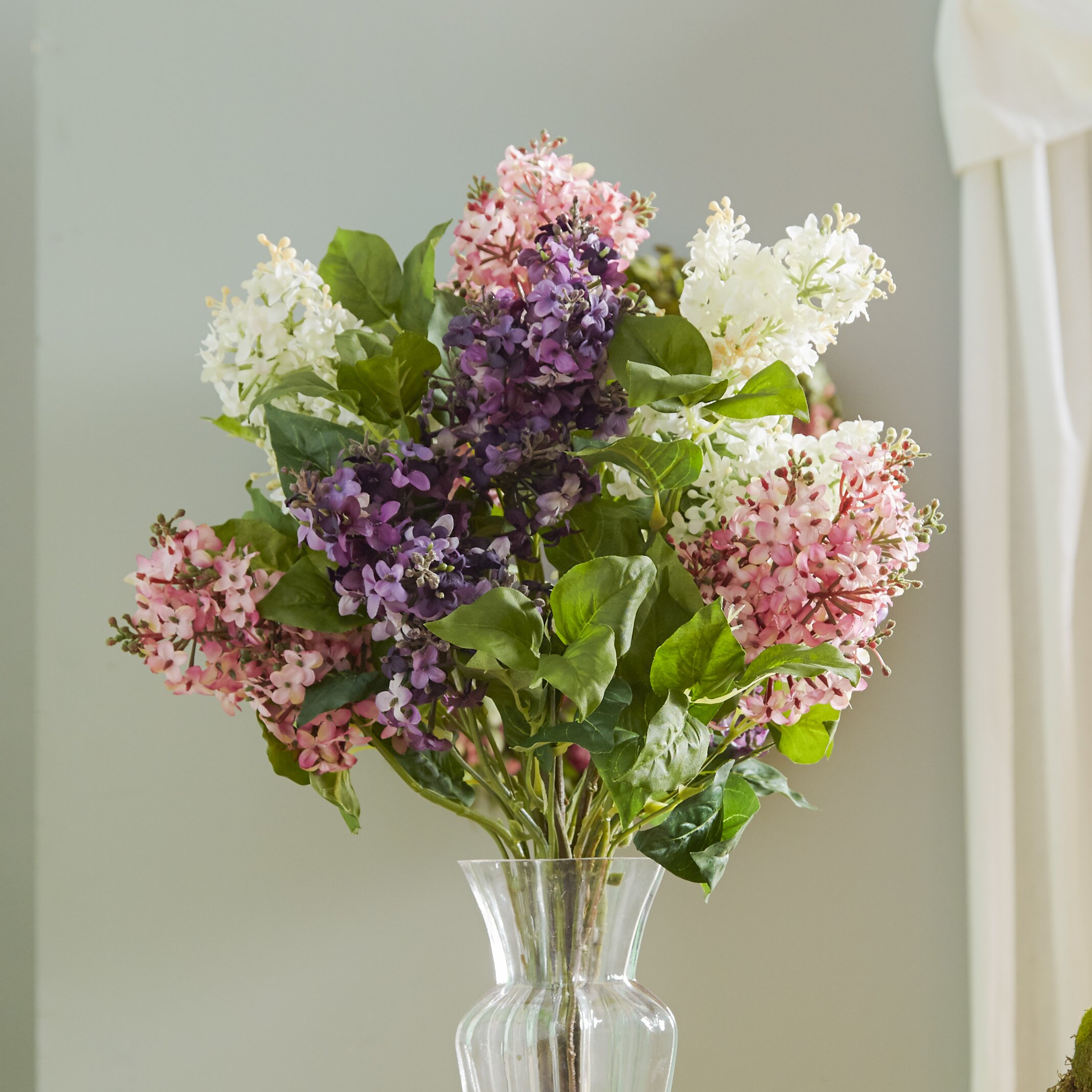 Darby Home Co Glenham Lilac Silk Flower Arrangement & Reviews | Wayfair