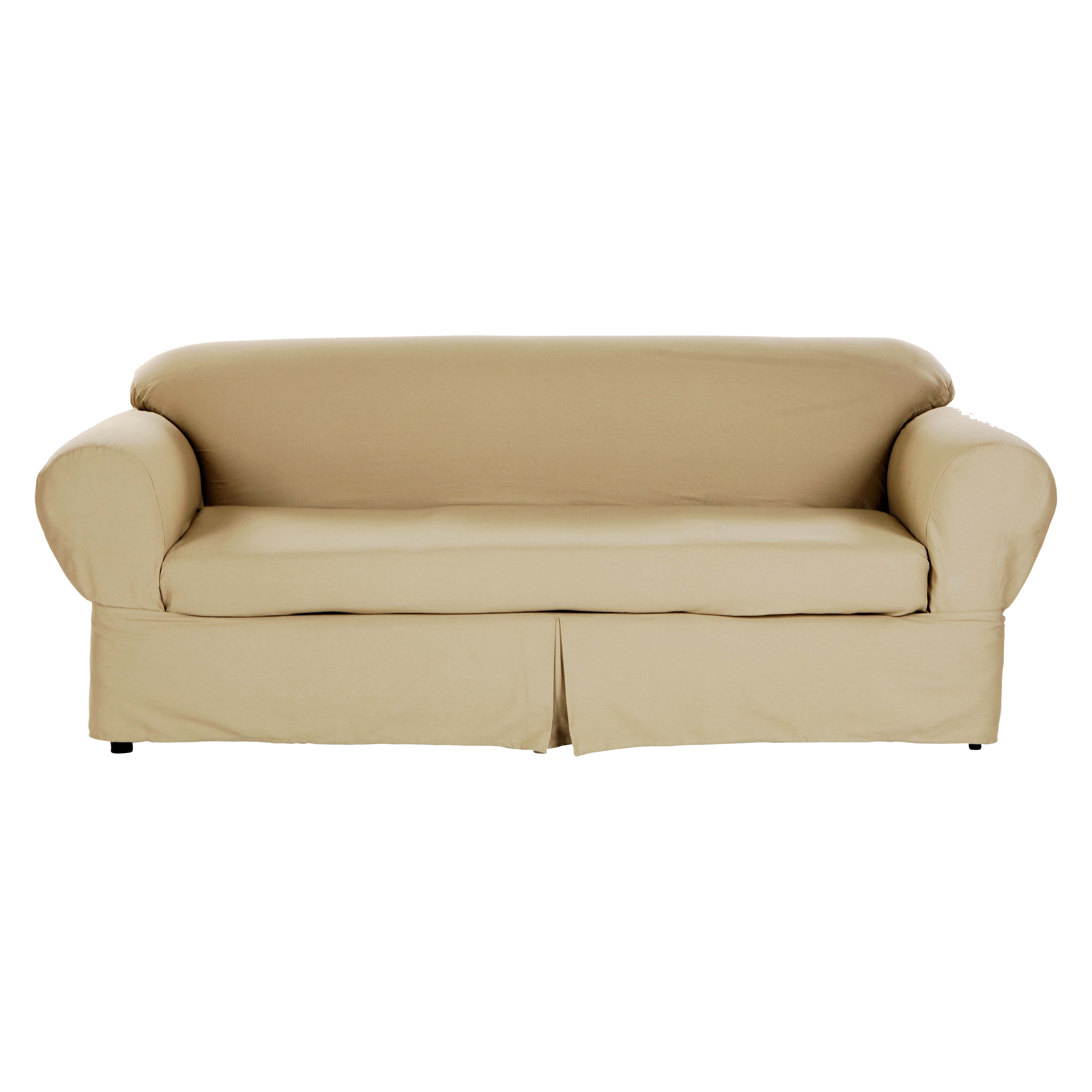 Darby Home Co Brushed Twill Sofa Slipcover & Reviews | Wayfair