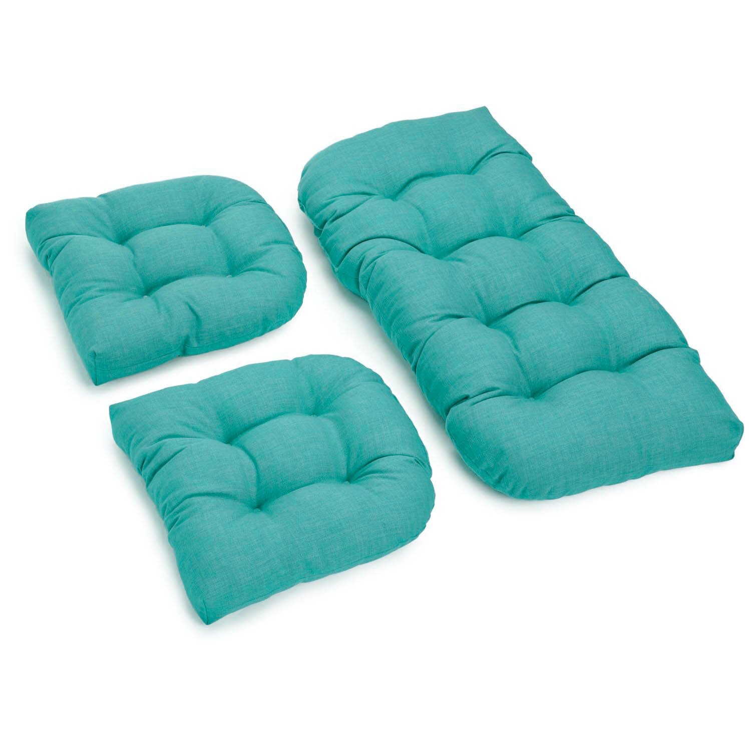 Darby Home Co 3 Piece Outdoor Bench and Dining Chair Cushion Set