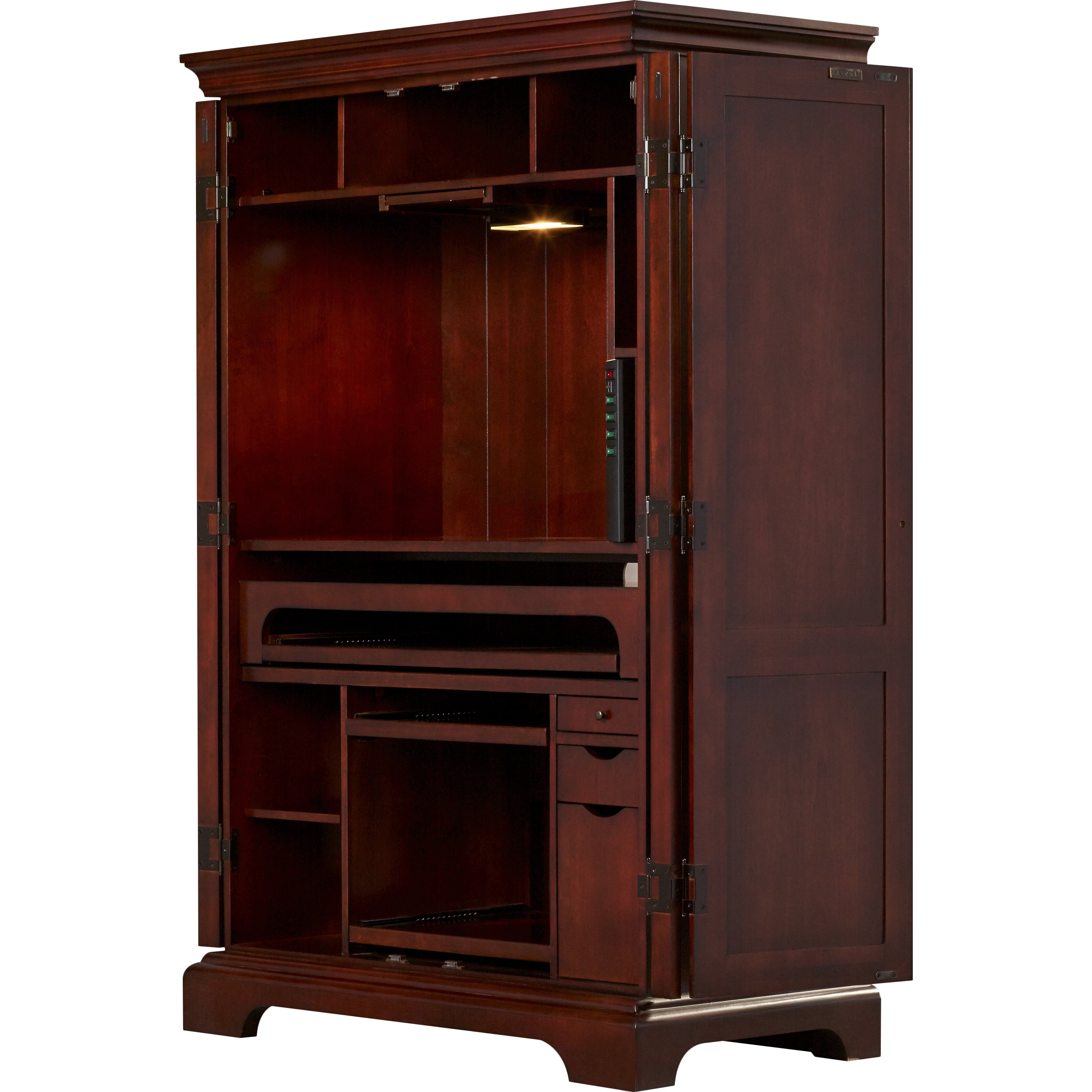 Darby Home Co Sidell Armoire Desk & Reviews  Wayfair