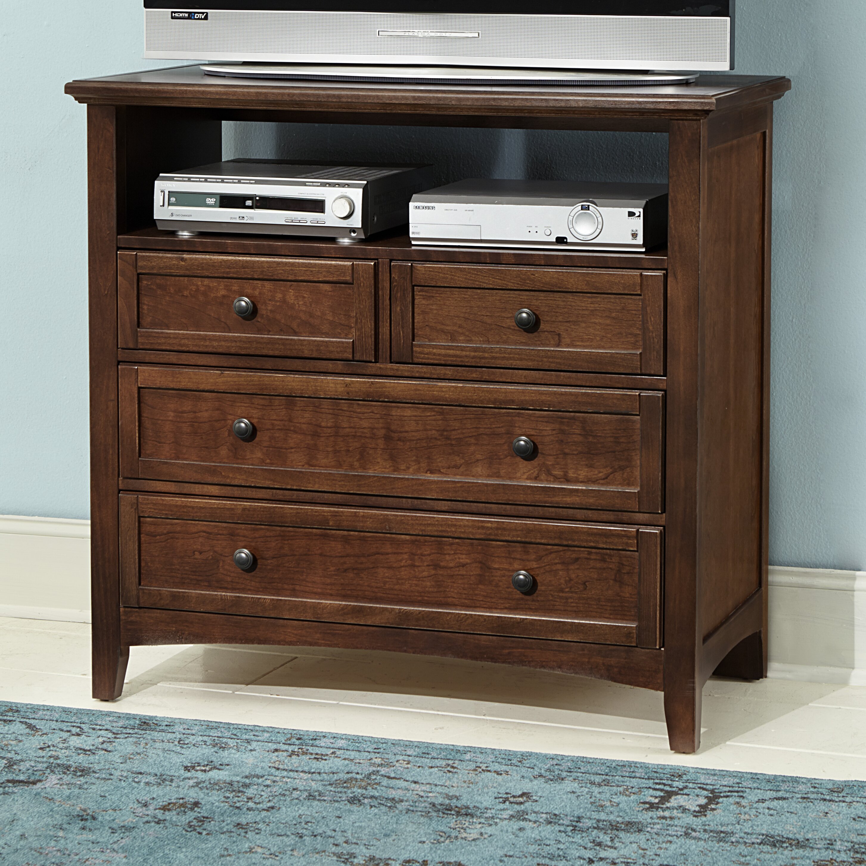 Darby Home Co Blakney 4 Drawer Media Chest & Reviews Wayfair
