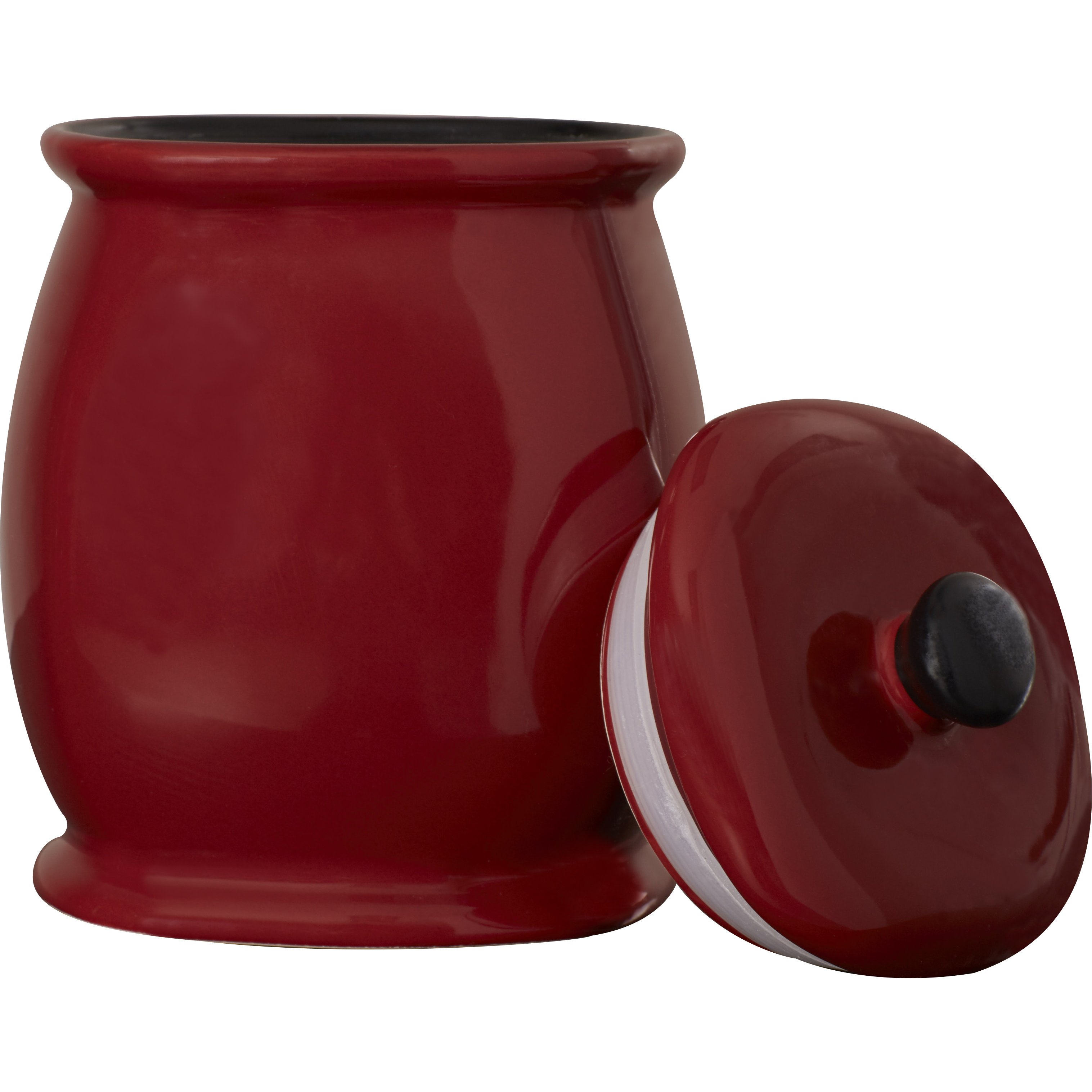 Darby Home Co Jars 4 Piece Hearthstone Canister Set in Chili Red