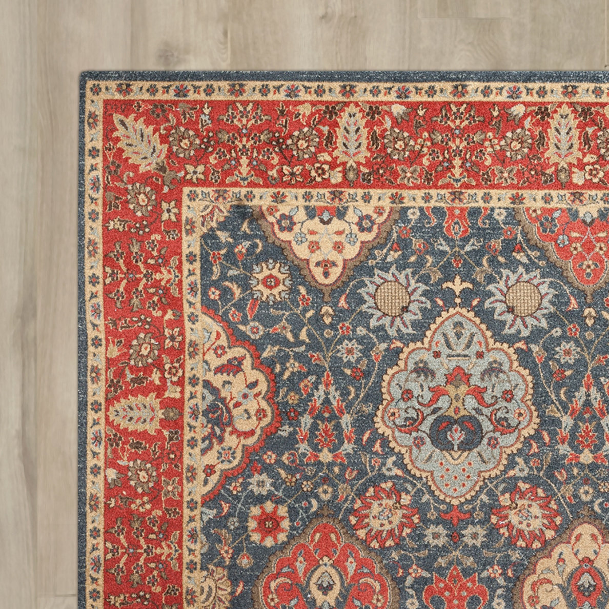 Darby Home Co Alto Navy/Red Area Rug & Reviews Wayfair