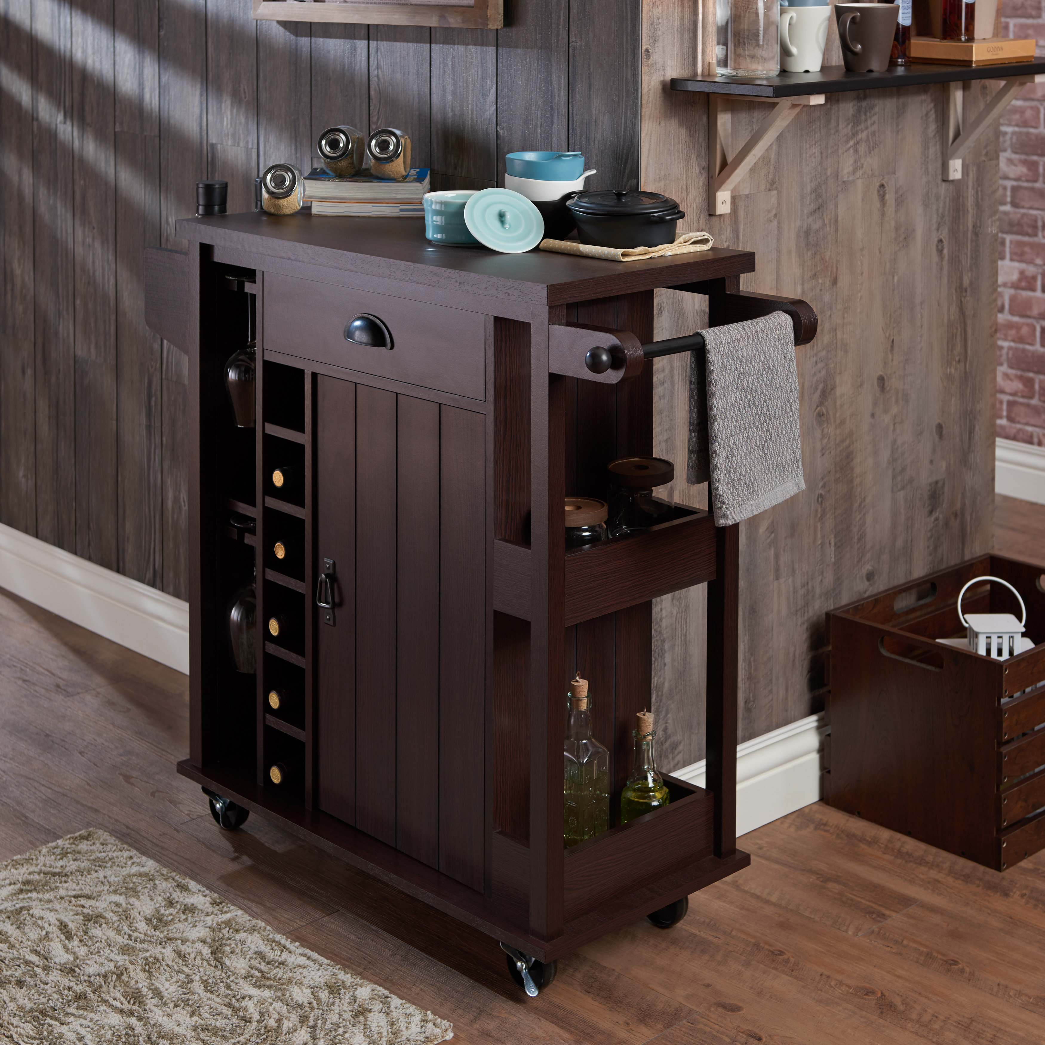 Darby Home Co 6 Bottle Wine Bar & Reviews Wayfair