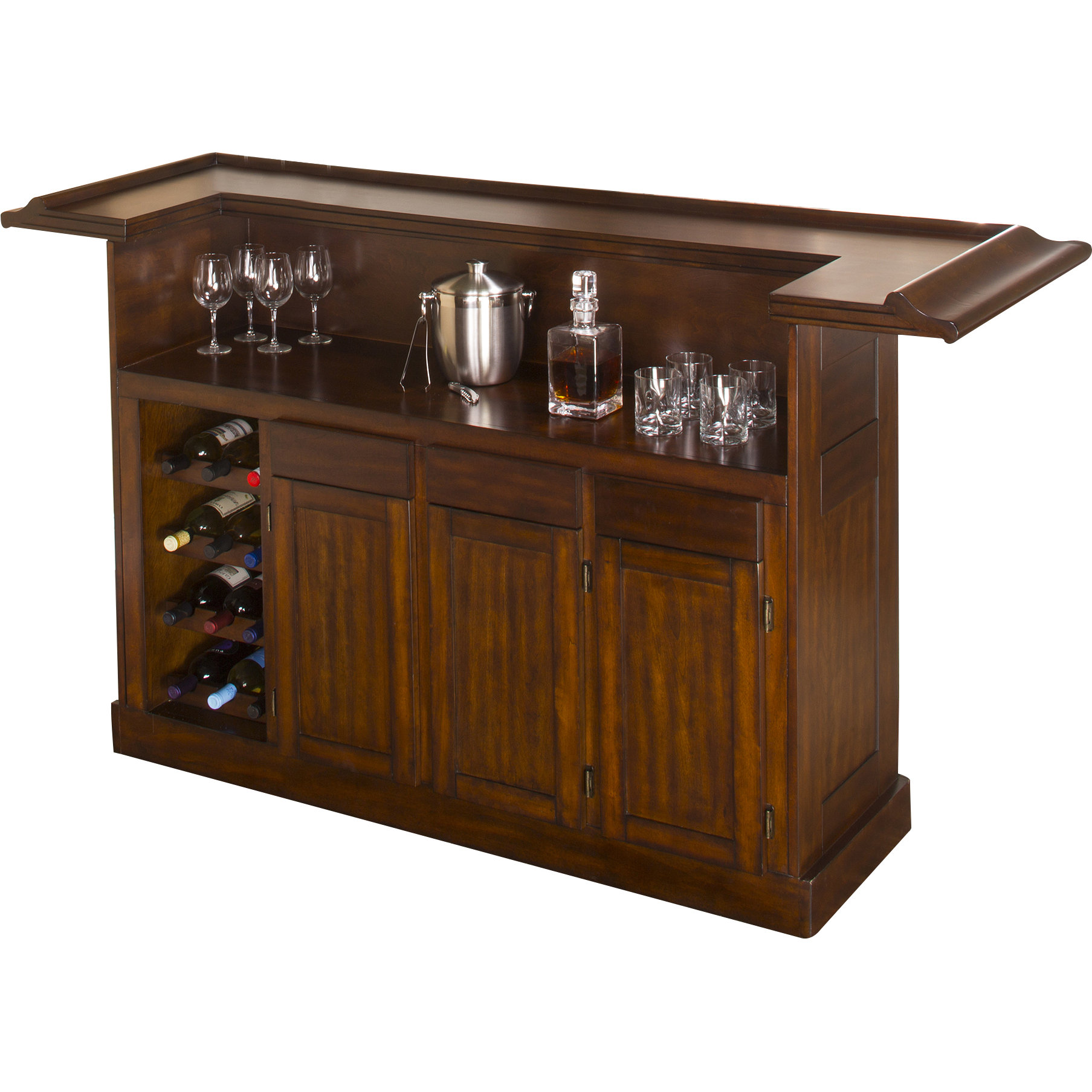 Darby Home Co Danton Bar with Wine Storage & Reviews Wayfair