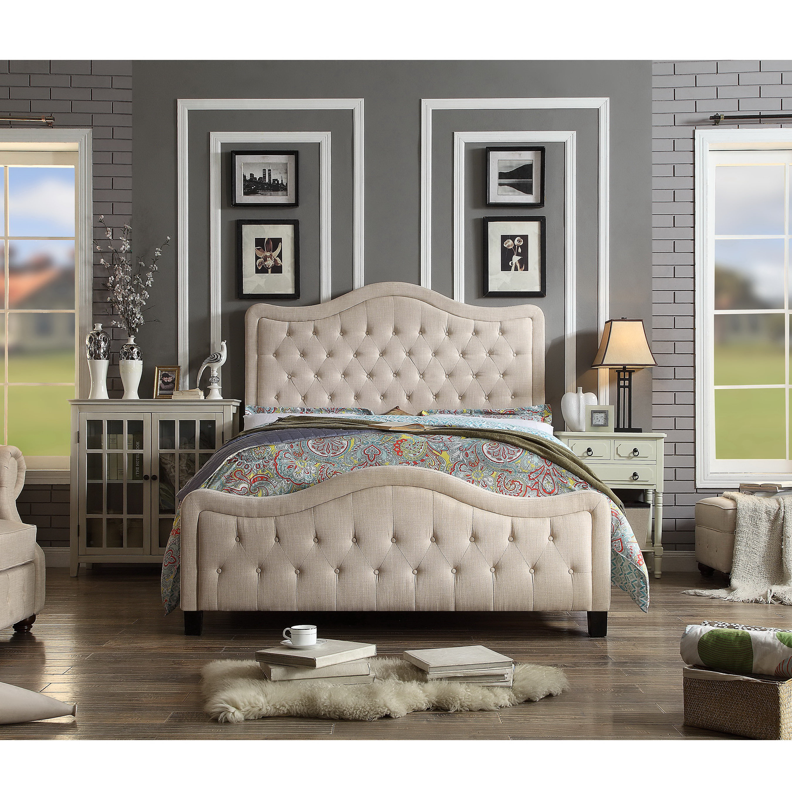 Darby Home Co Turin Queen Upholstered Panel Bed & Reviews Wayfair