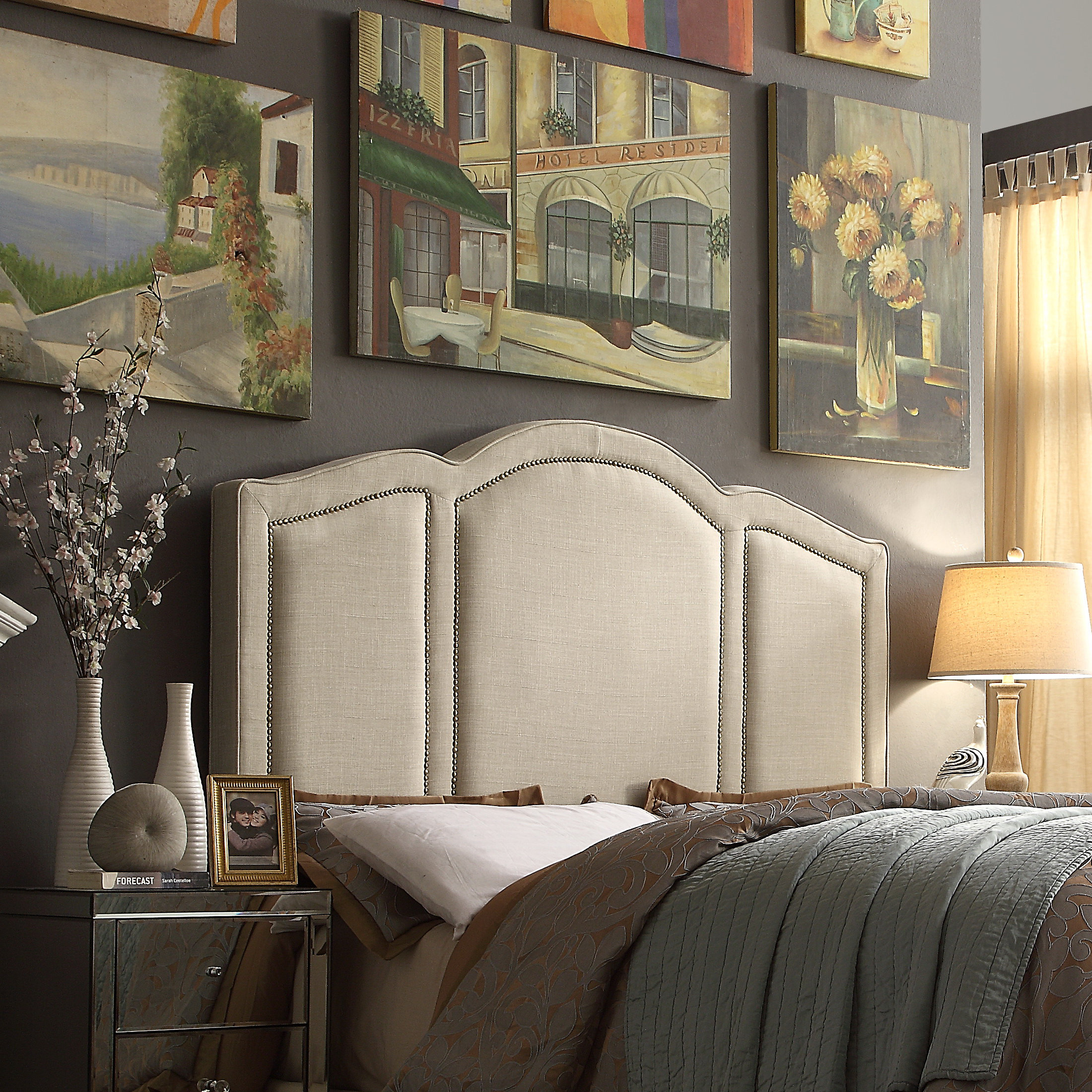 Darby Home Co Niagara Queen Upholstered Panel Headboard & Reviews Wayfair.ca