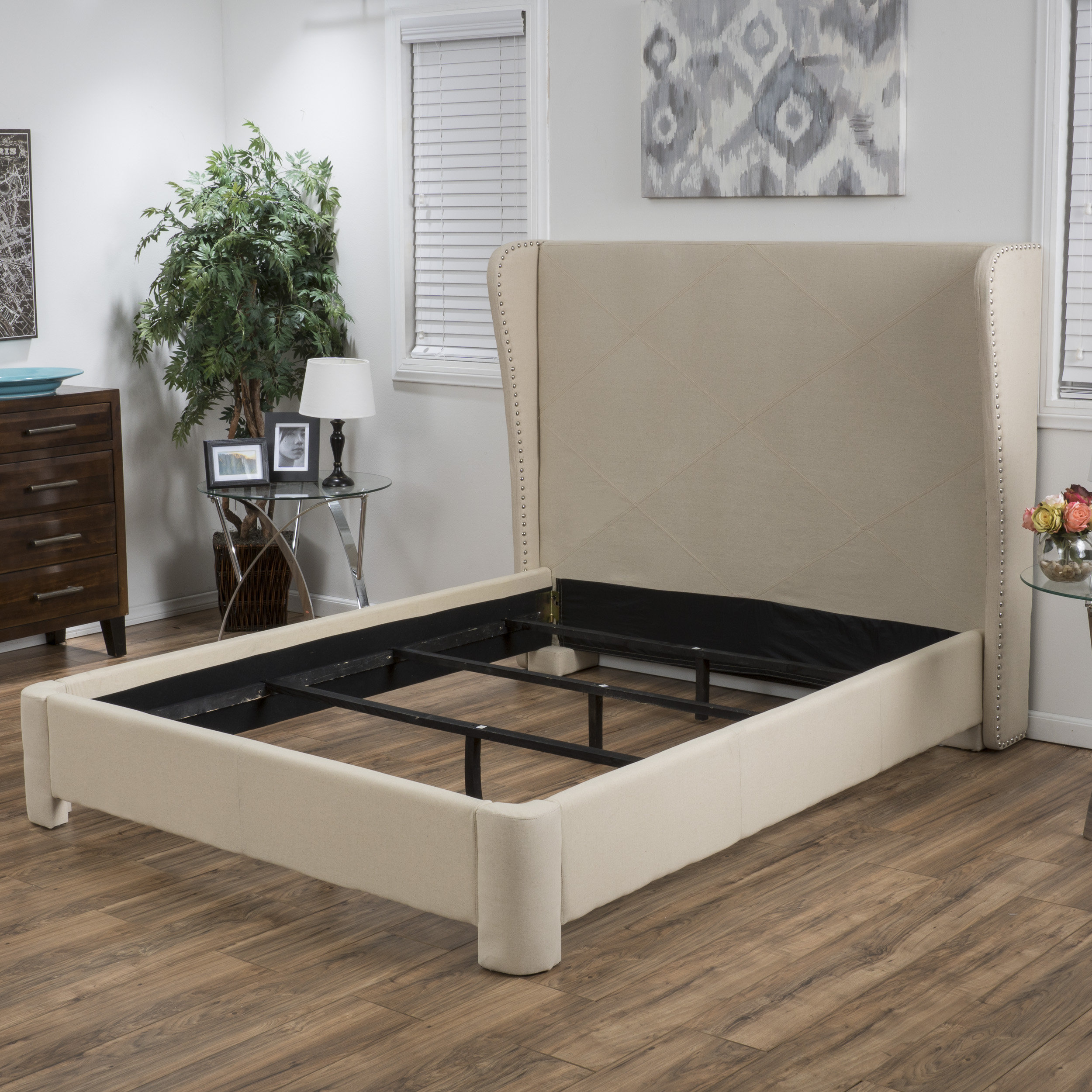 Alcott Hill King Upholstered Panel Bed & Reviews Wayfair