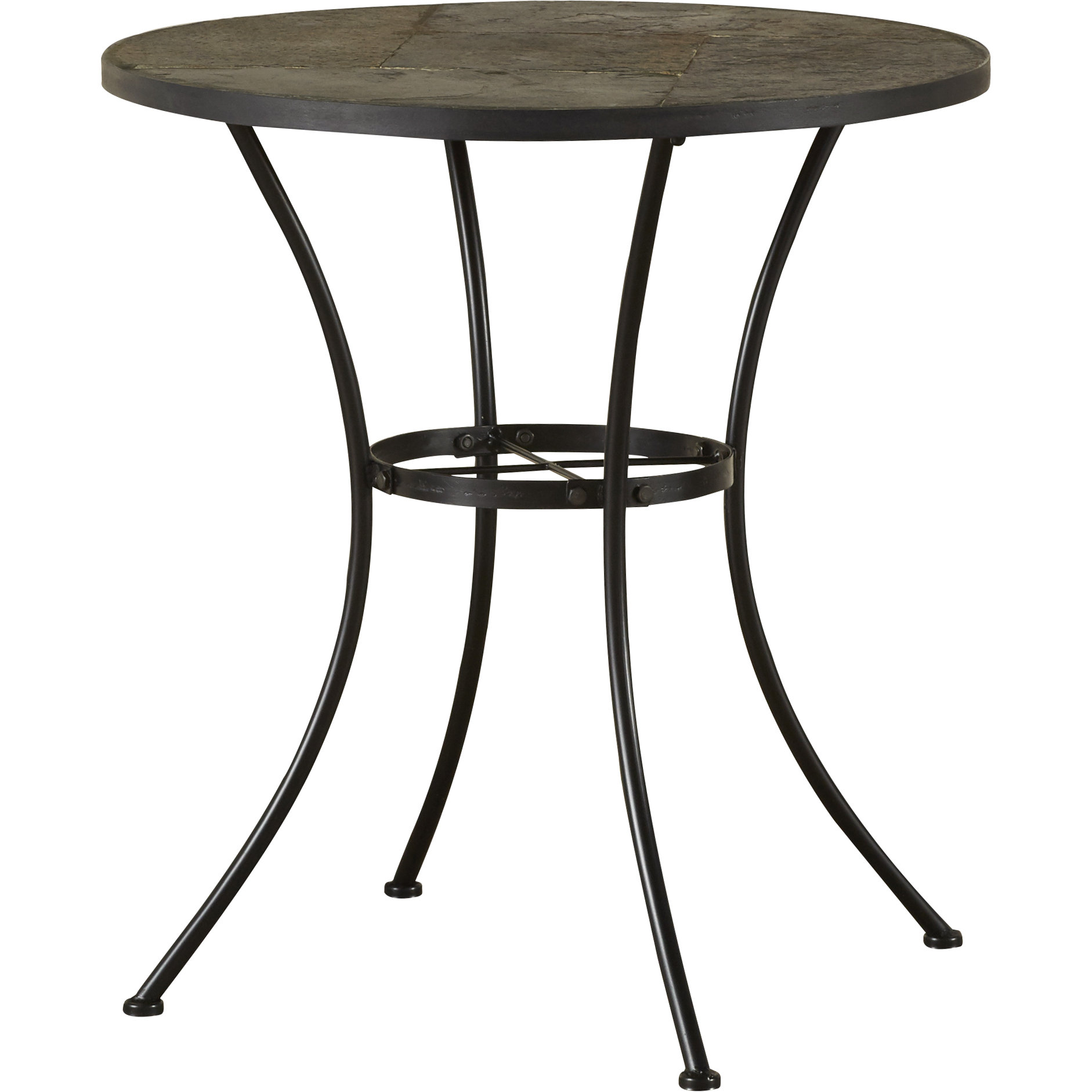 Alcott Hill Barker Ridge Round Bistro Table with Slate Top & Reviews Wayfair