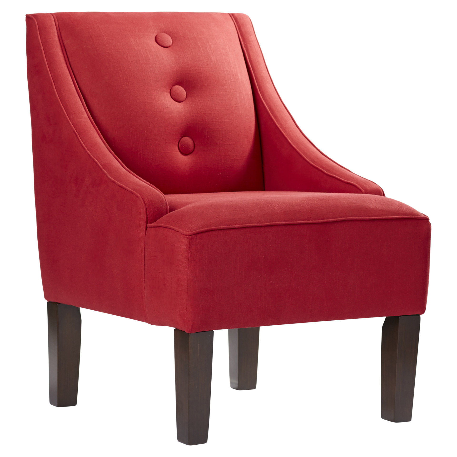 Alcott Hill Moorcroft Linen Swoop Arm Chair & Reviews Wayfair