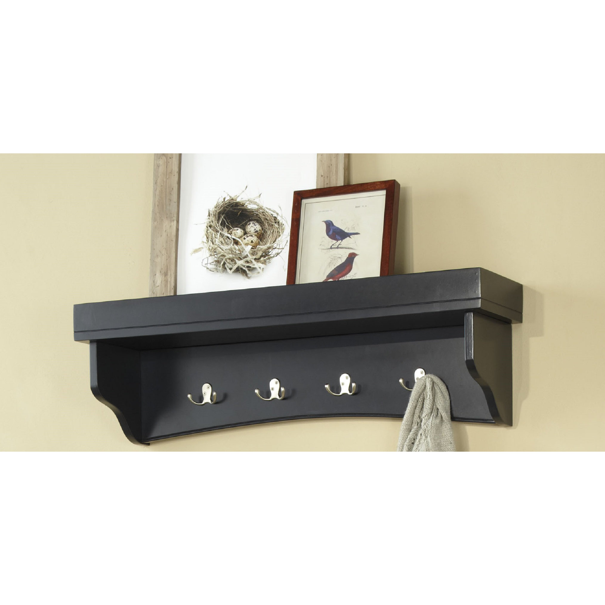 Alcott Hill Bel Air Piece Hall Tree Coat Hook and Bench Set & Reviews