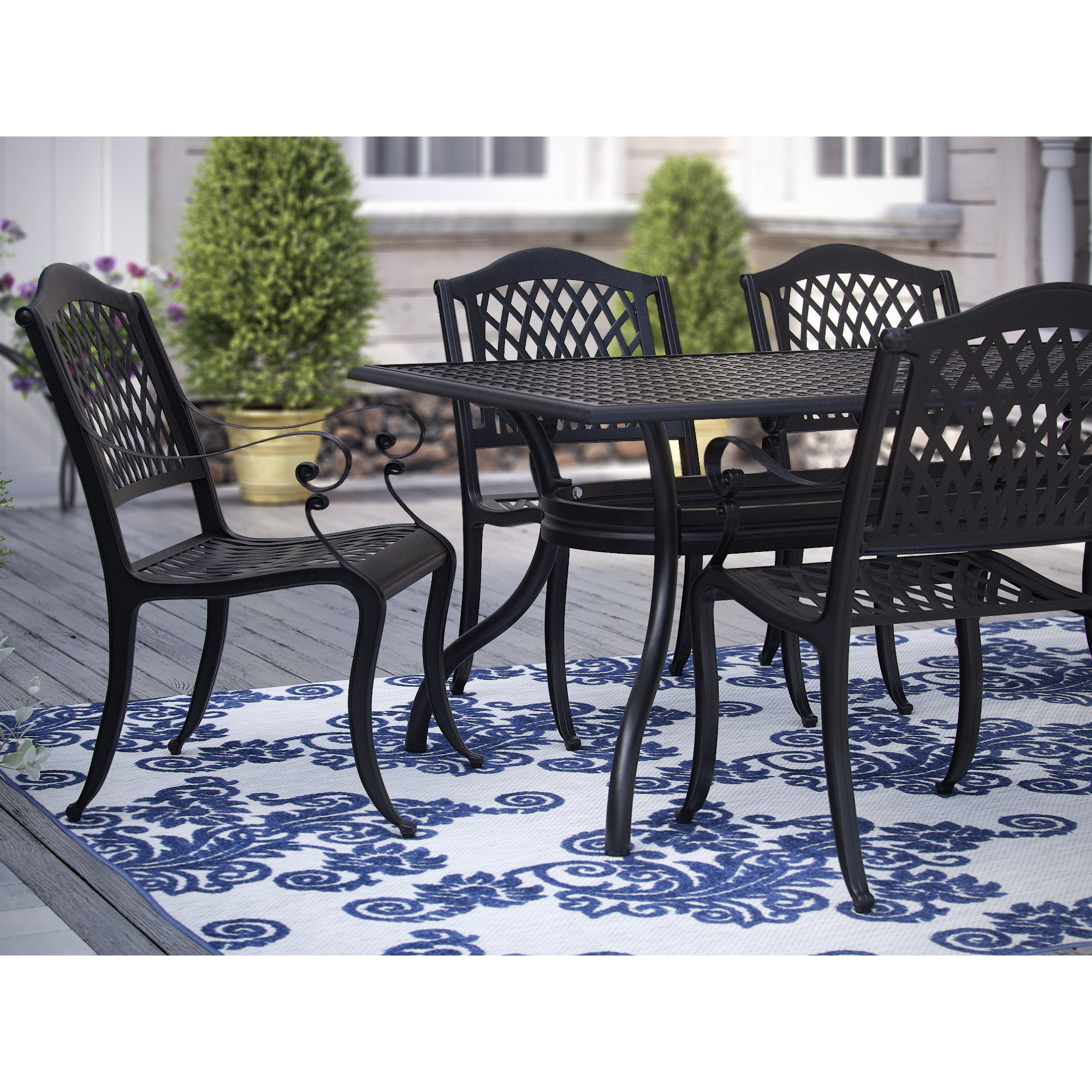 Alcott Hill Castle Heights 7 Piece Outdoor Dining Set & Reviews Wayfair